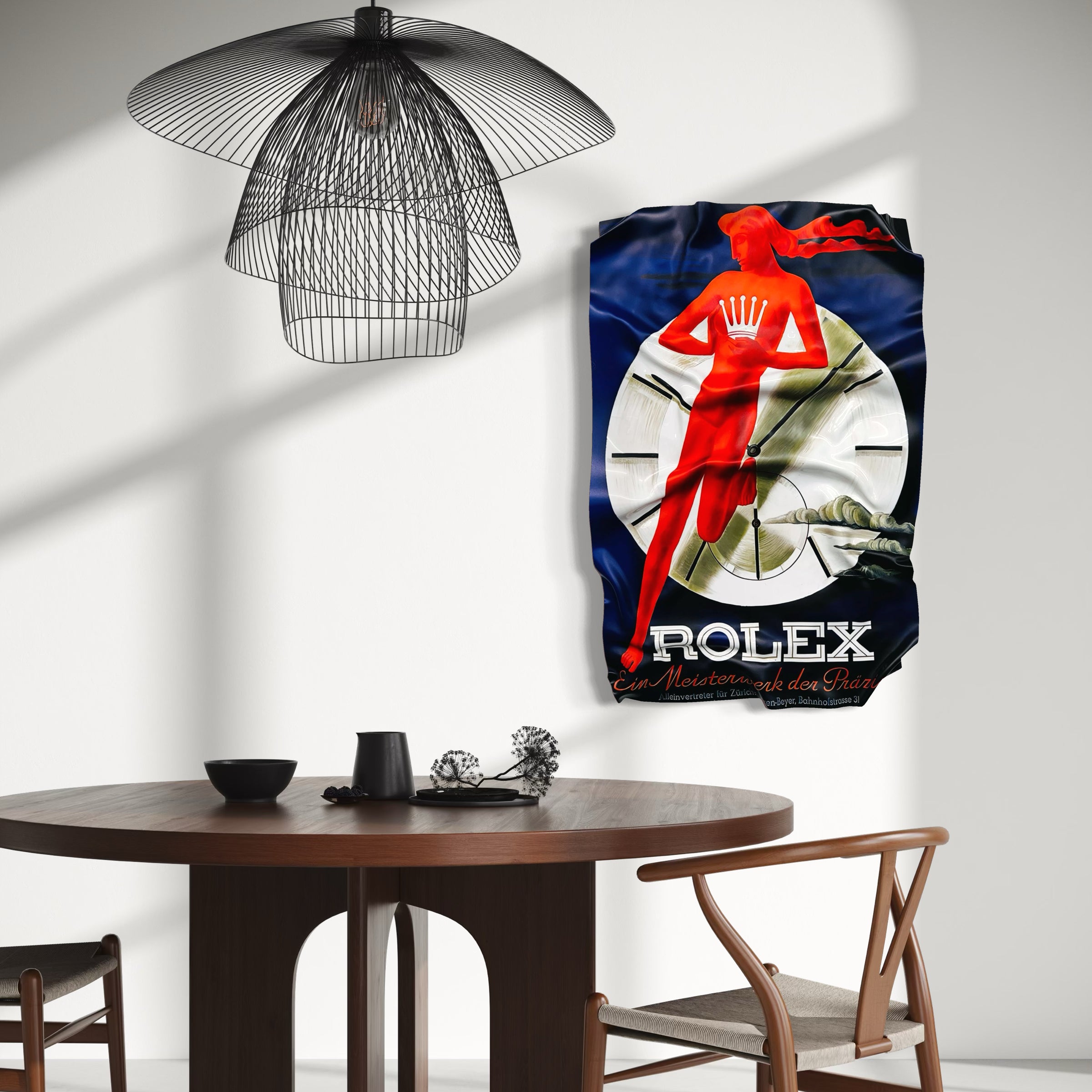 Tableau froissé - Rolex pub