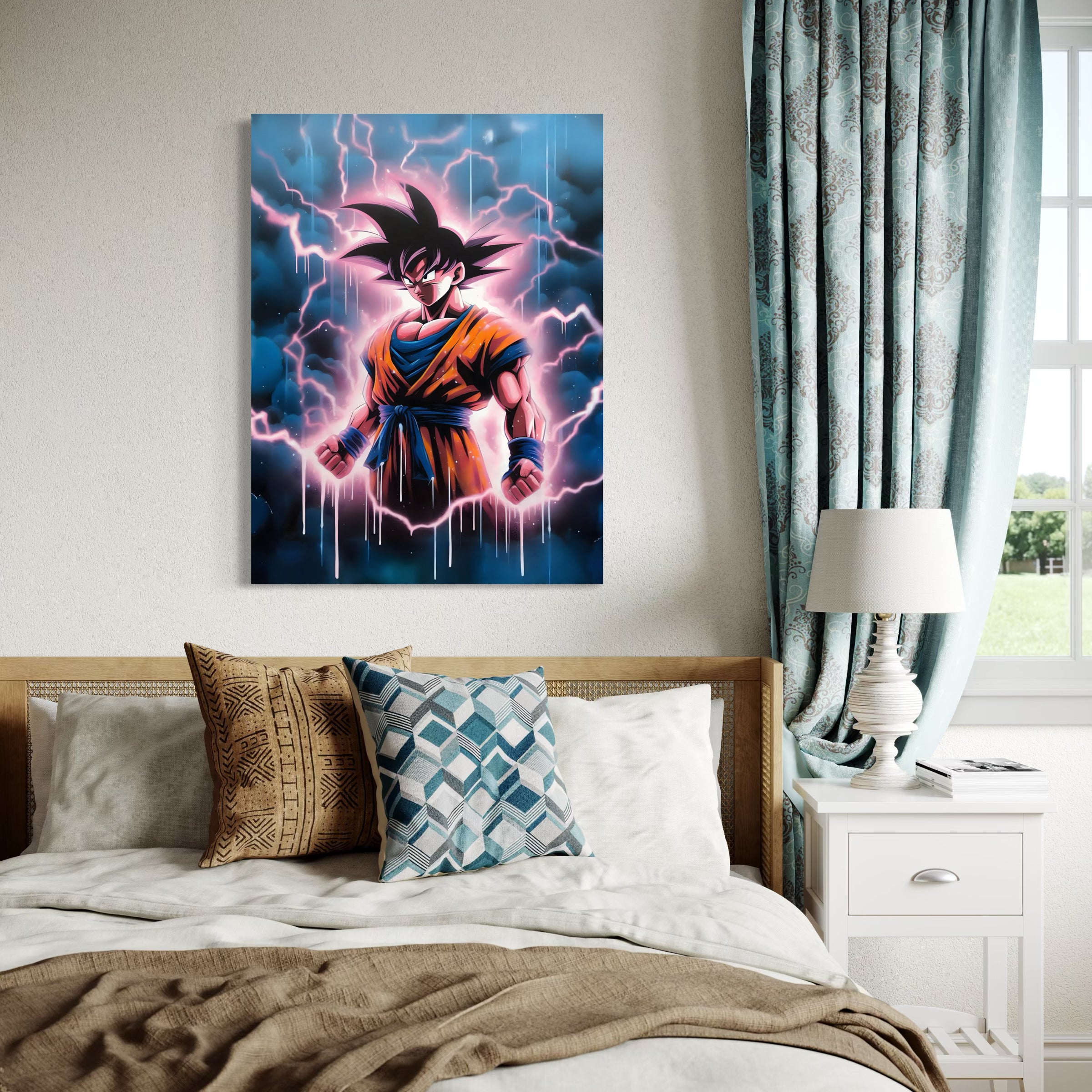 Dragon Ball Z Painting - Goku Stile Artistico - Decorazione murale moderna