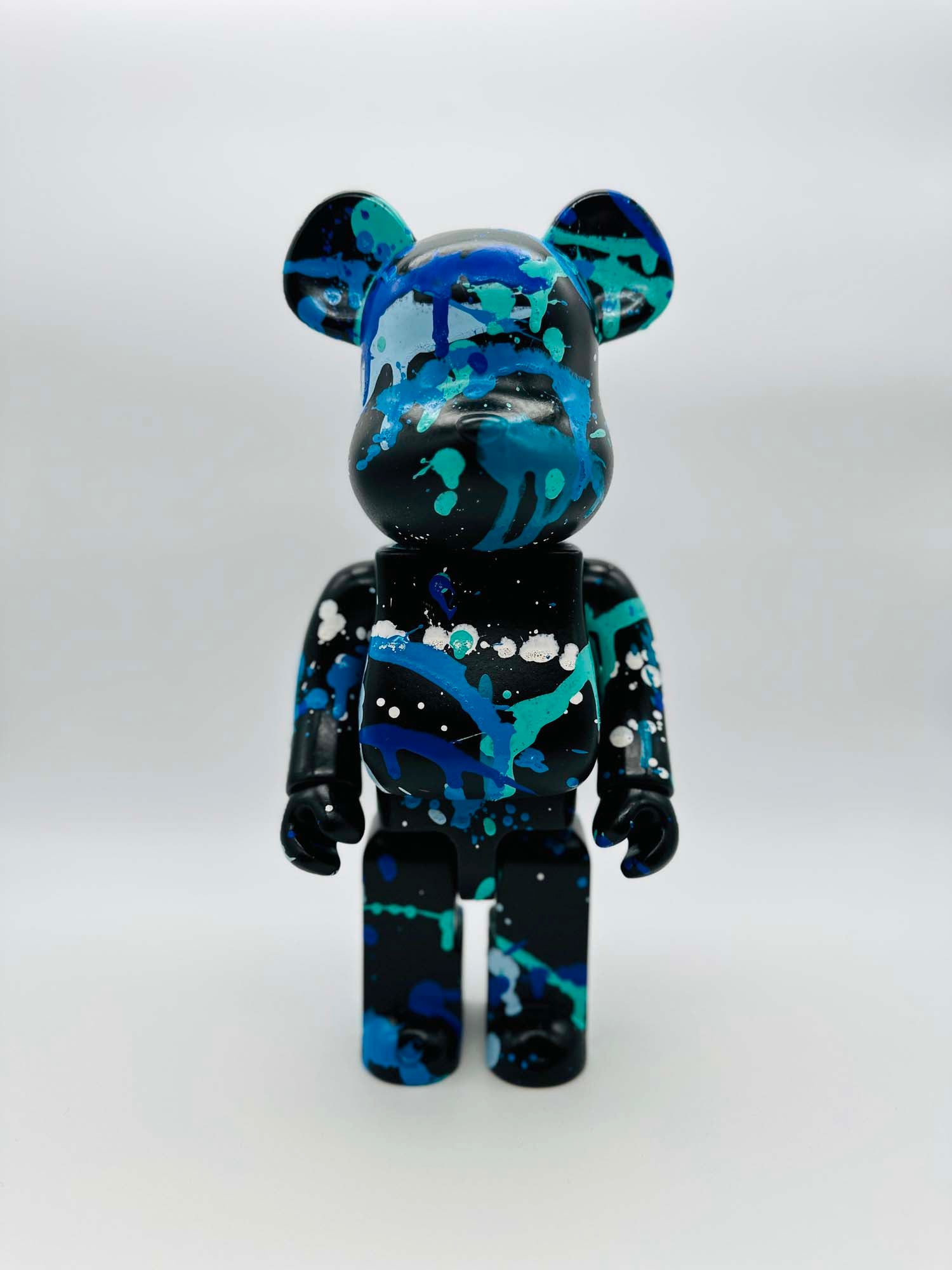 "La Pointe" Sculpture Contemporaine Bear - Street Art Bleu et Noir 1/1