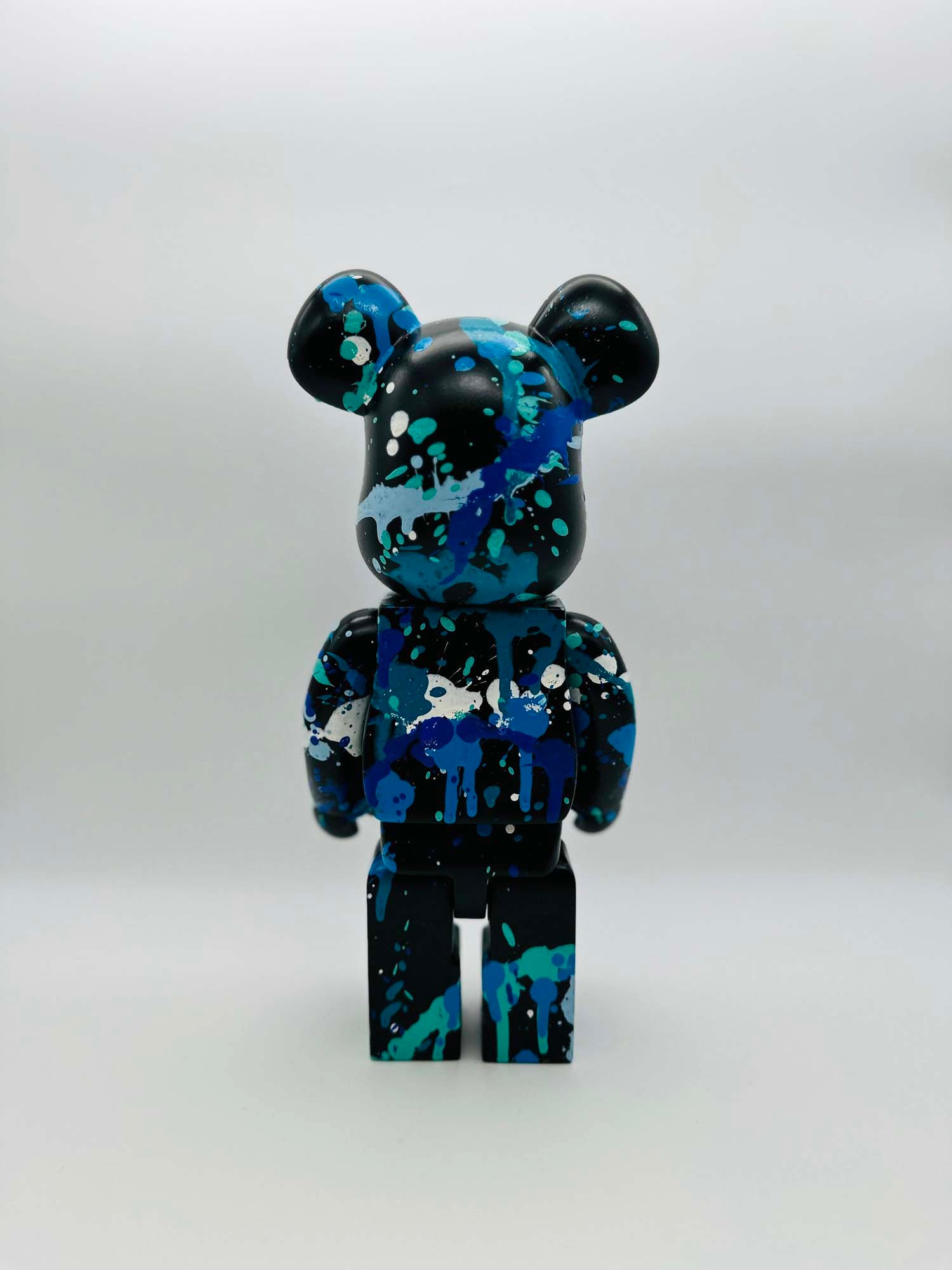 "La Pointe" Sculpture Contemporaine Bear - Street Art Bleu et Noir 1/1 - Fabulartz.fr 