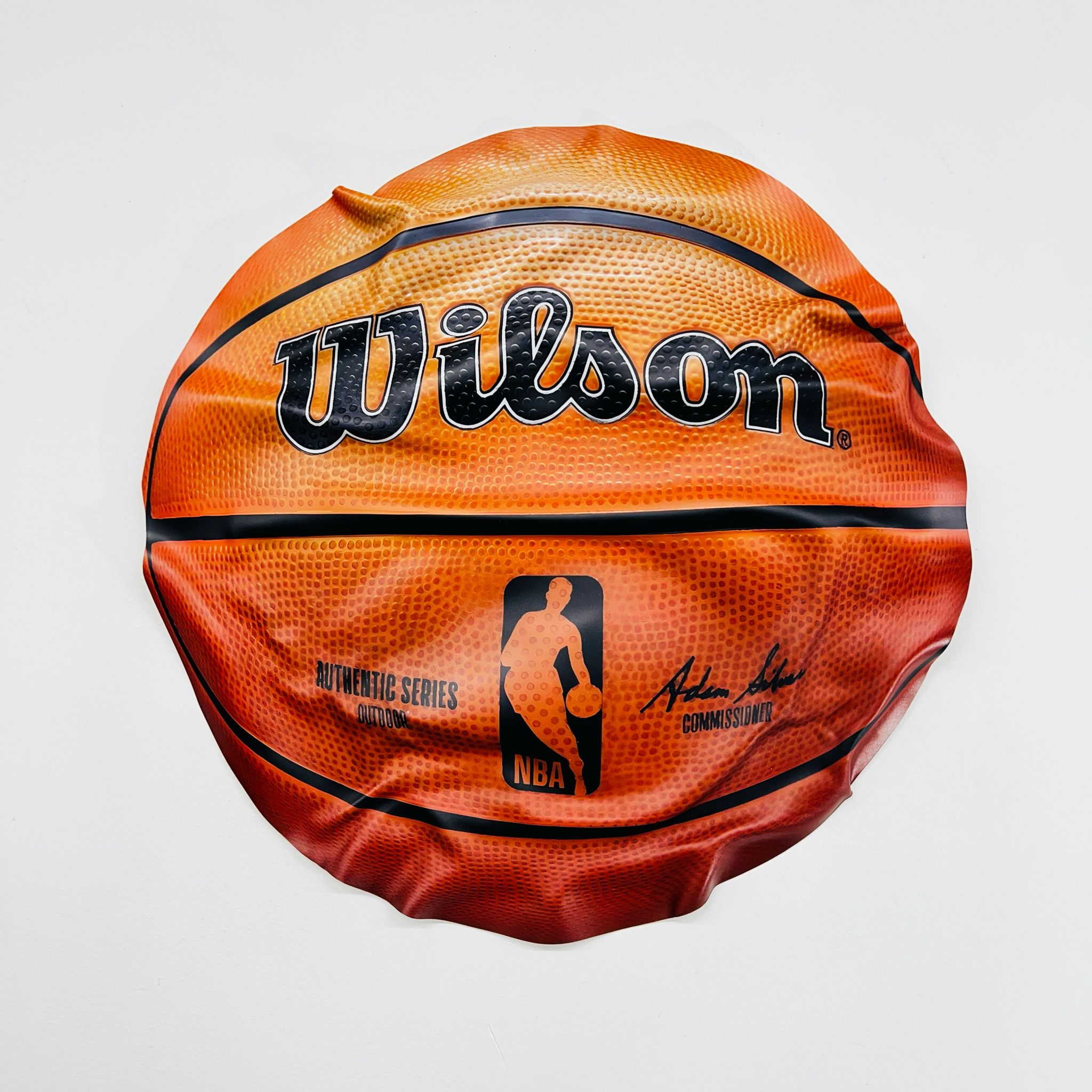 Sculpture Murale - Ballon de basket Wilson