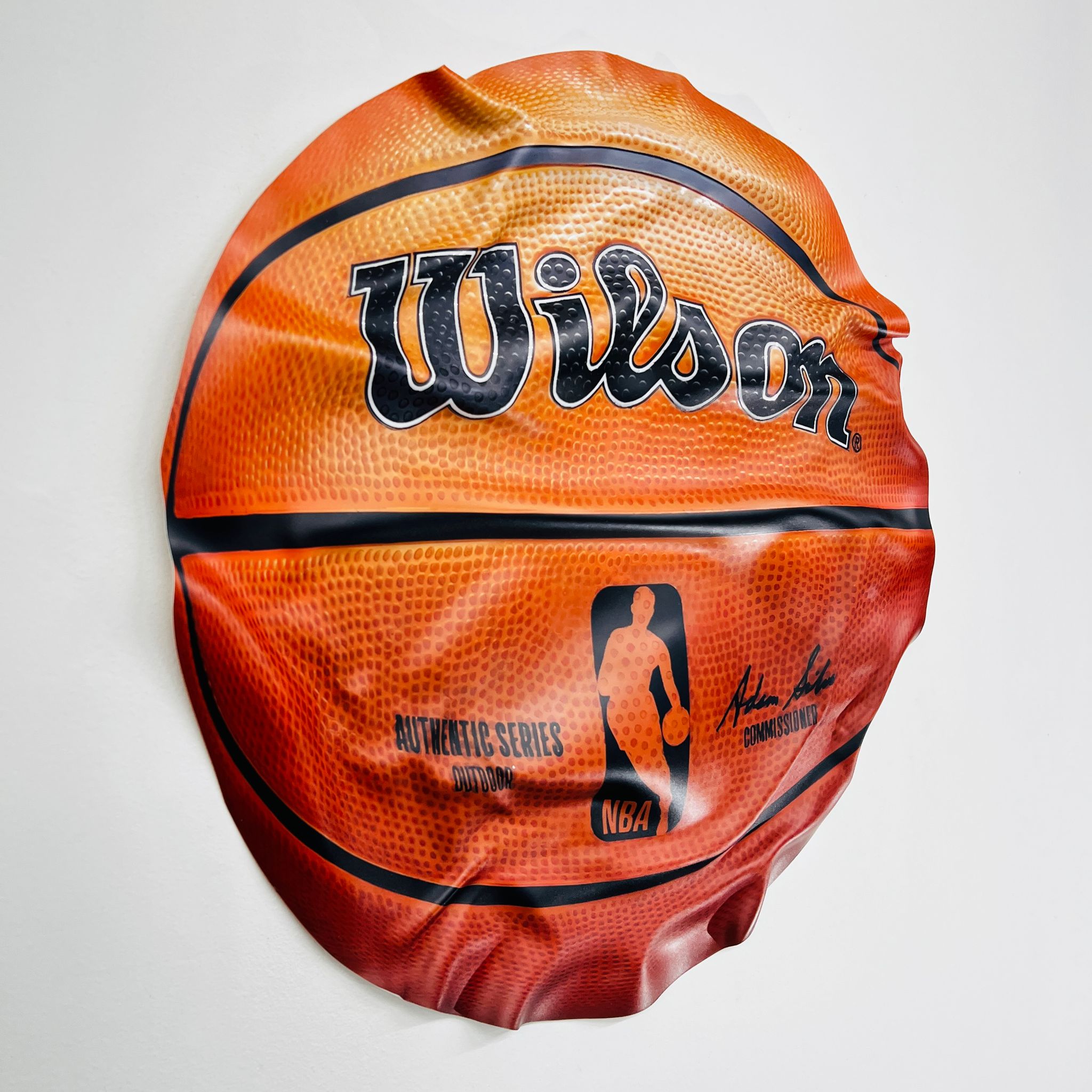 Sculpture Murale - Ballon de basket Wilson