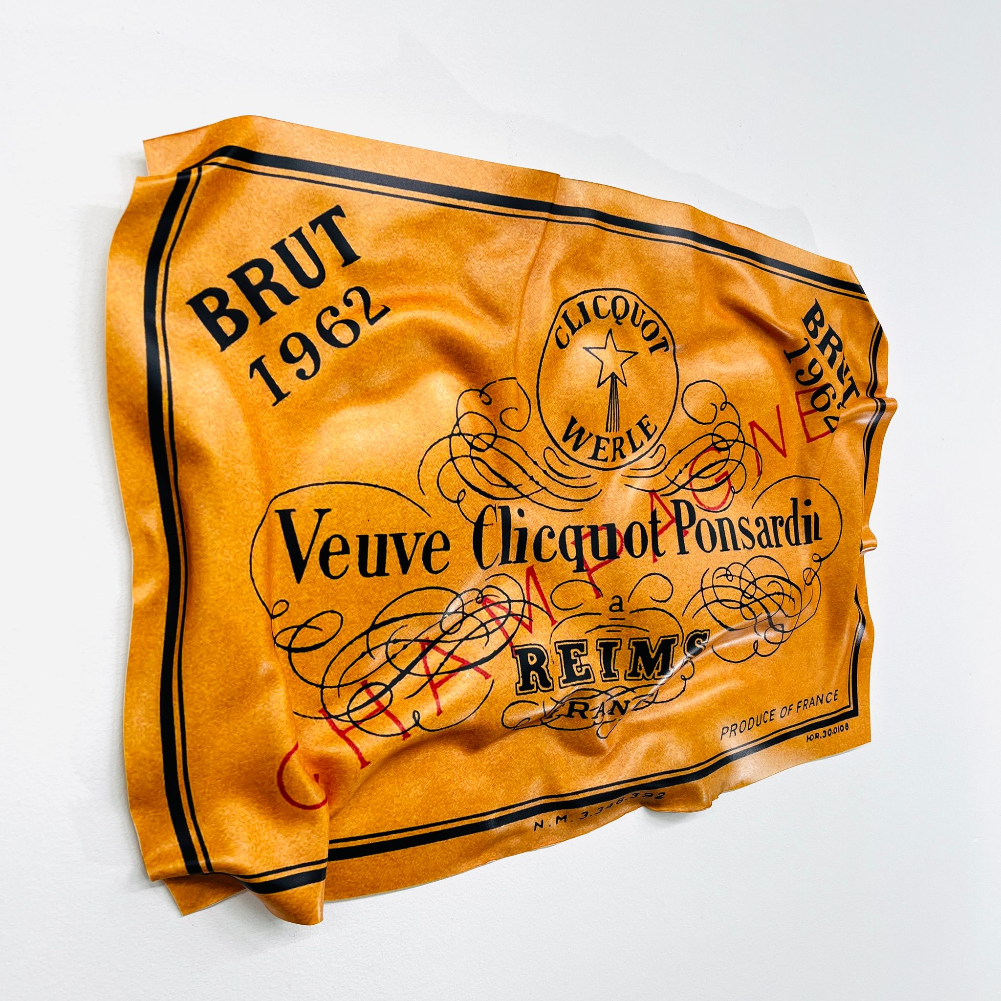 Tableau froissé - Veuve Clicquot