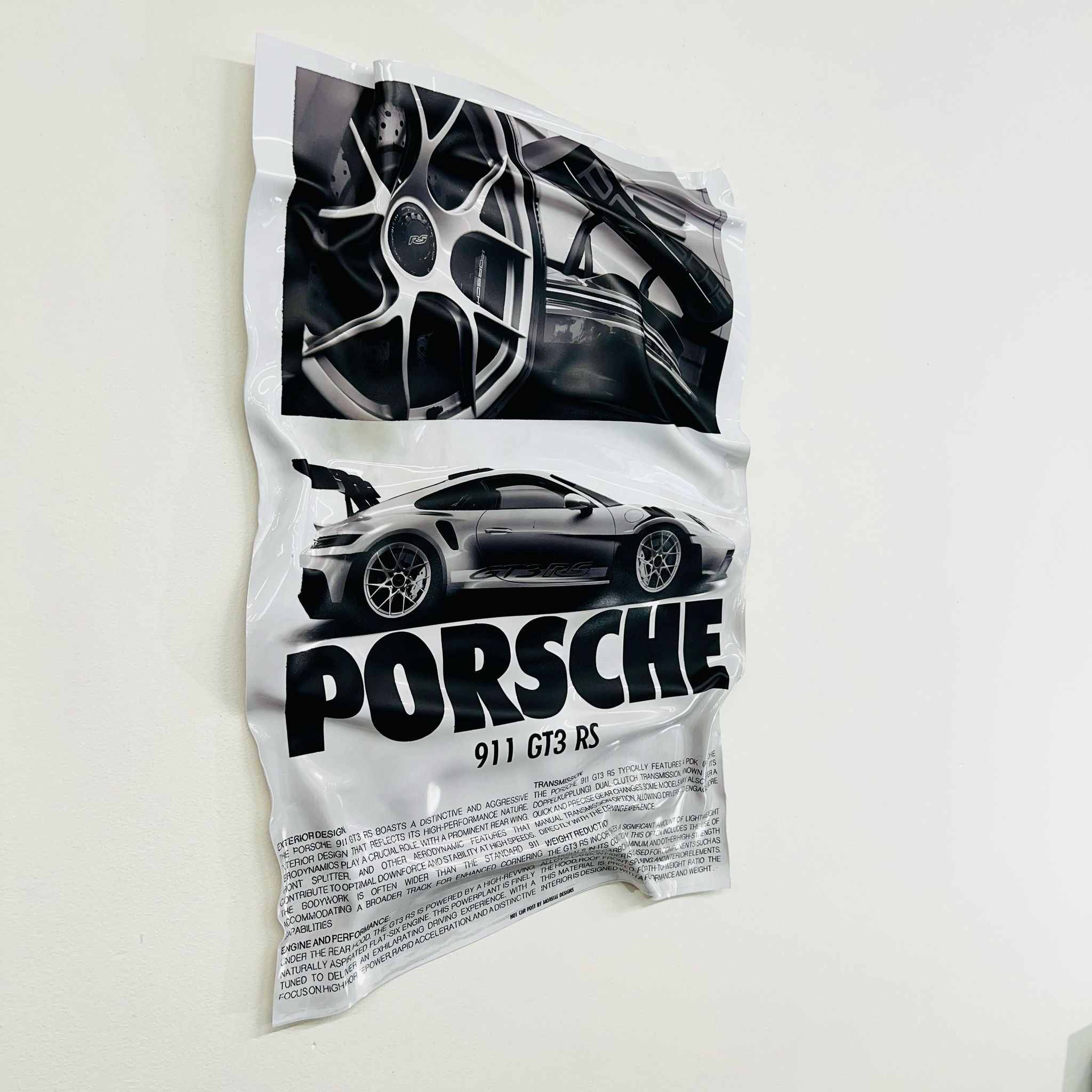 Sculpture Murale - Porsche