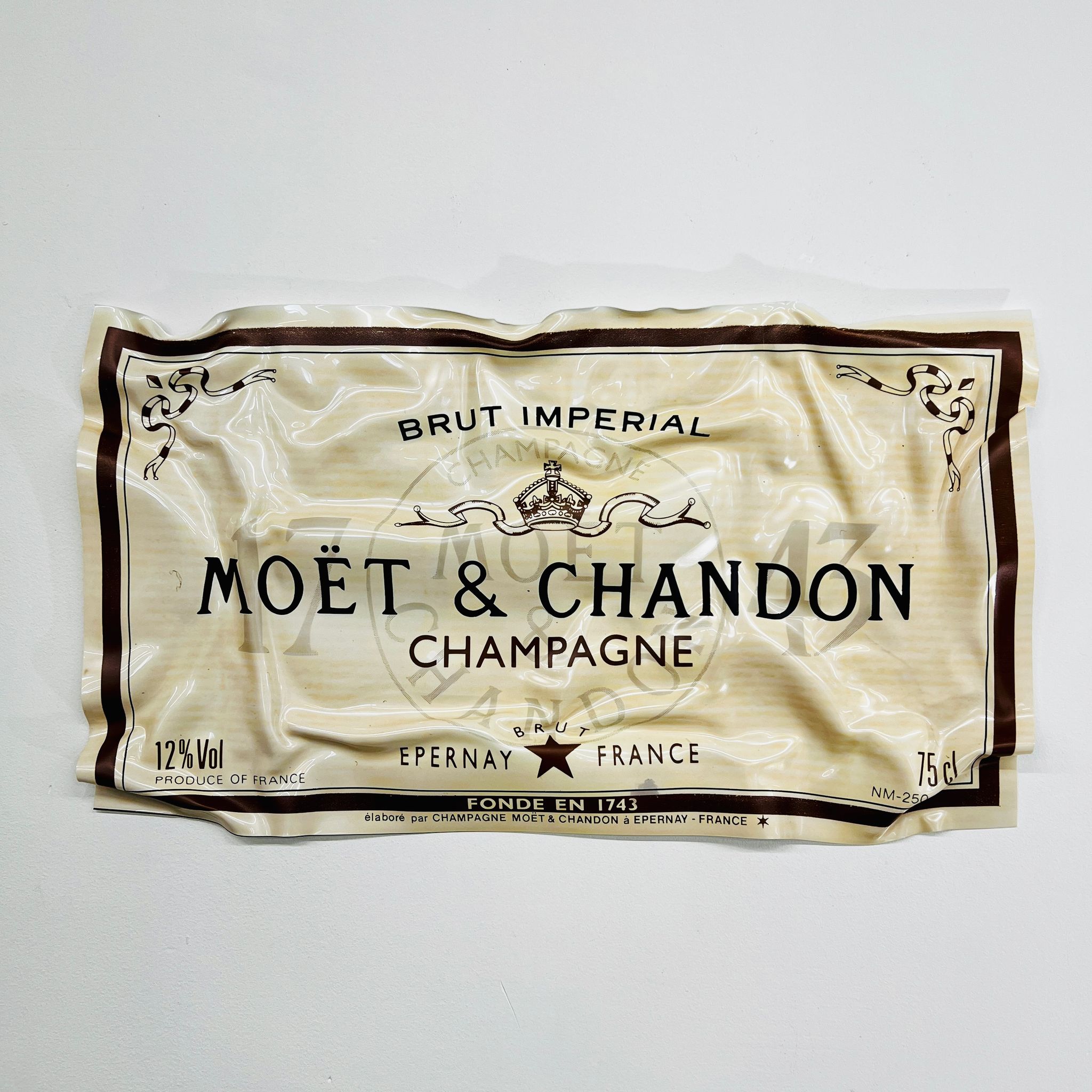 Tableau froissé - Moët et Chandom