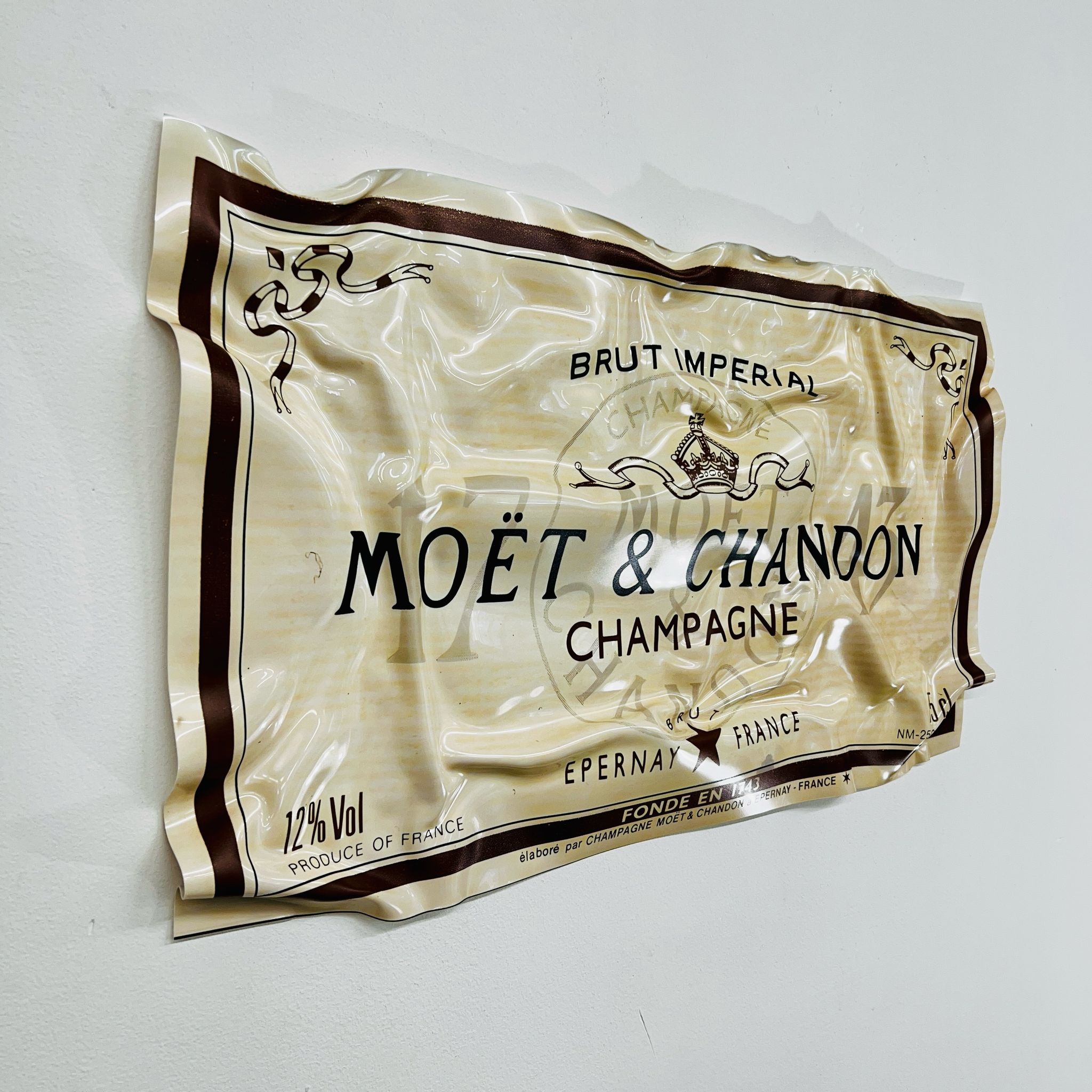 Tableau froissé - Moët et Chandom