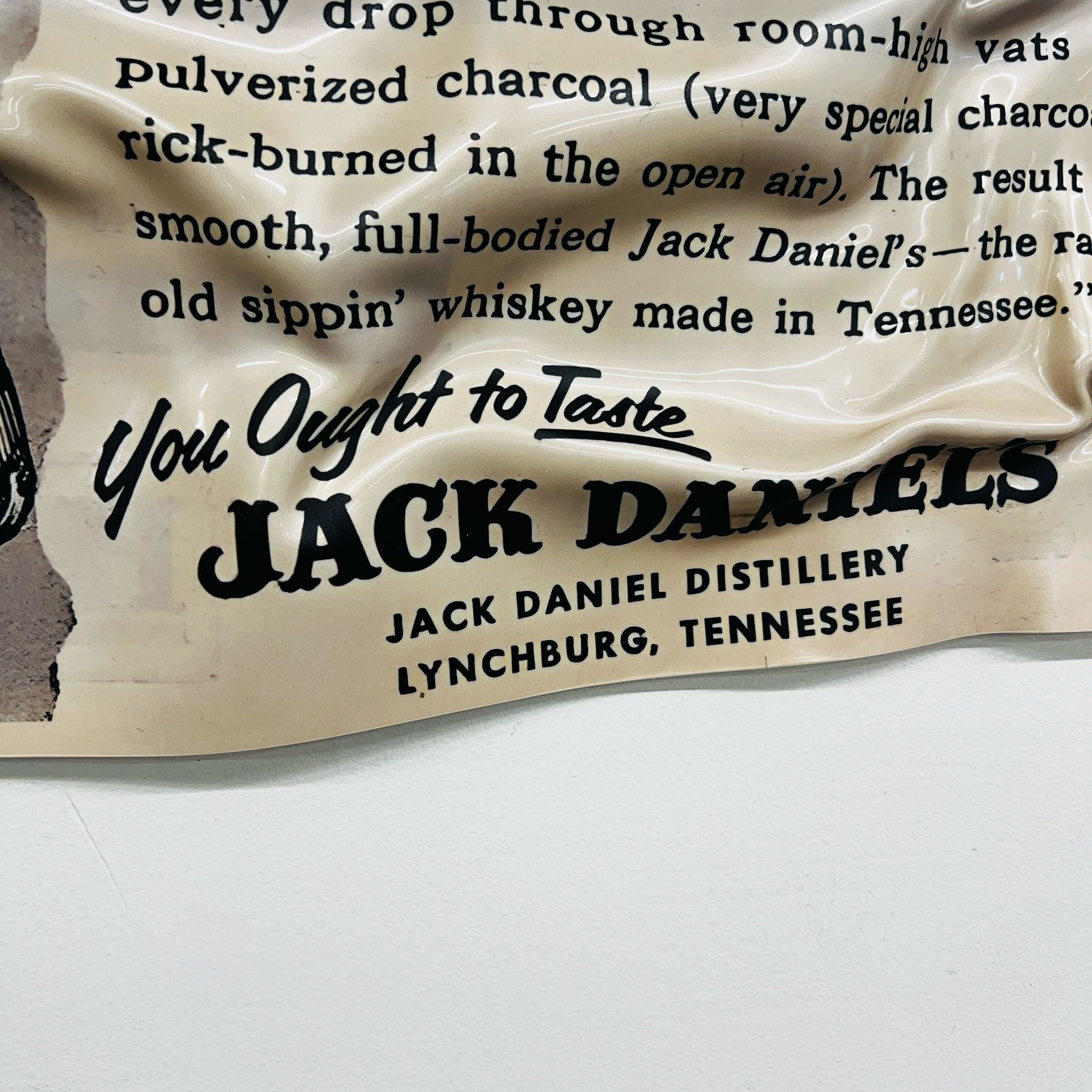 Tableau froissé - Jack Daniels