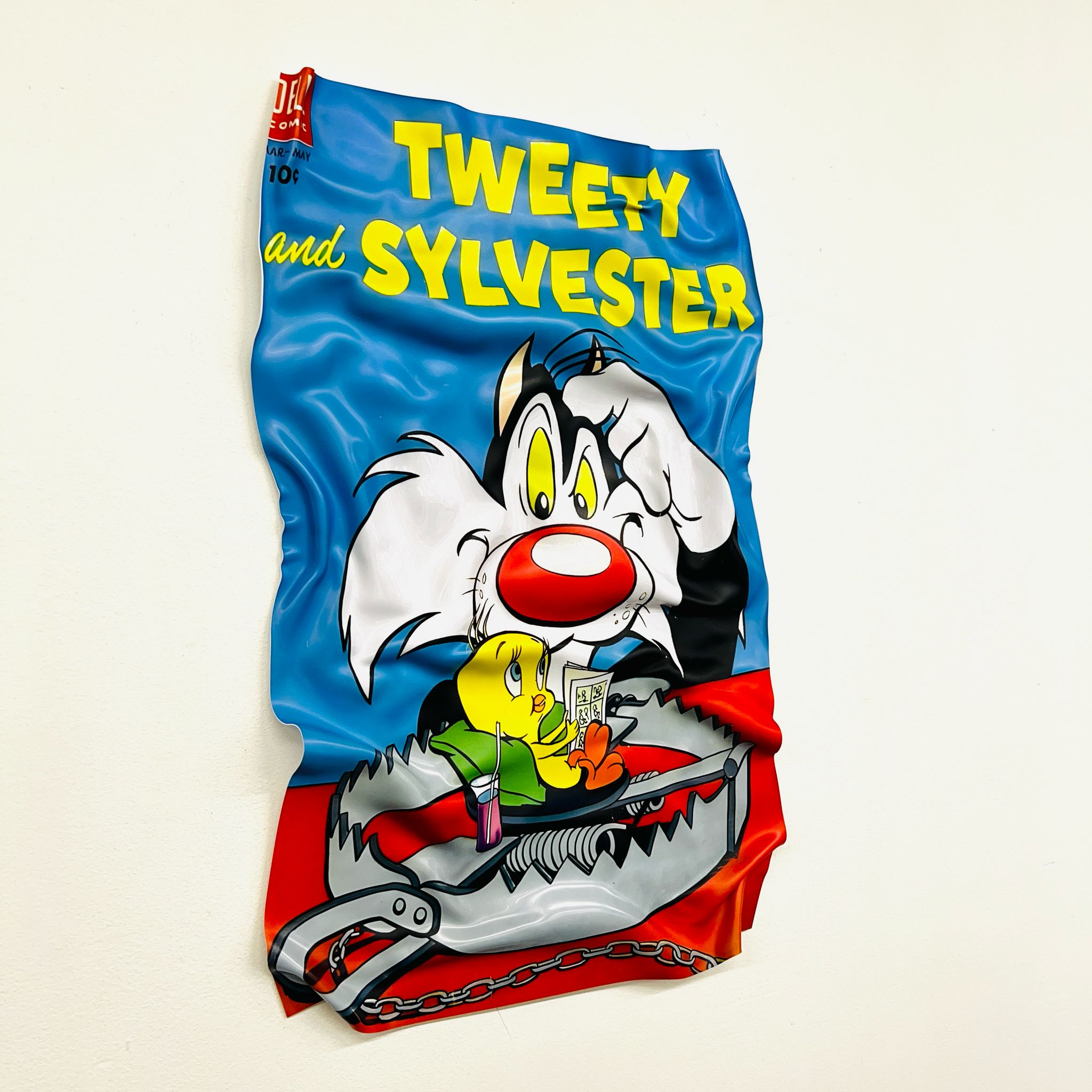 Tableau froissé - Tweety  et Sylvester