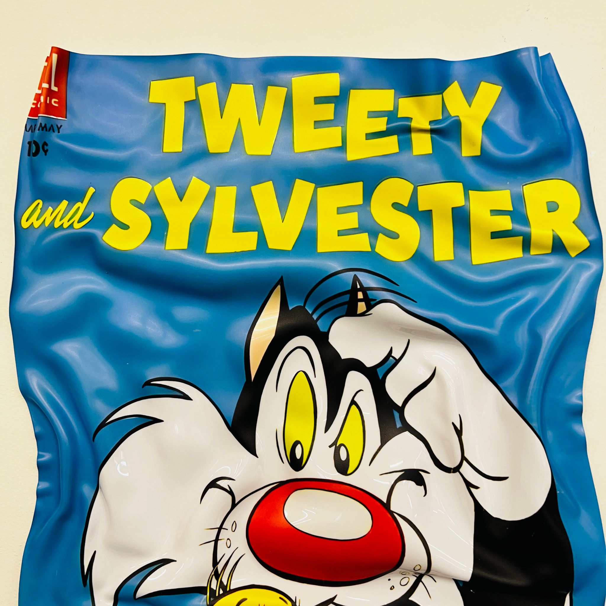 Tableau froissé - Tweety  et Sylvester