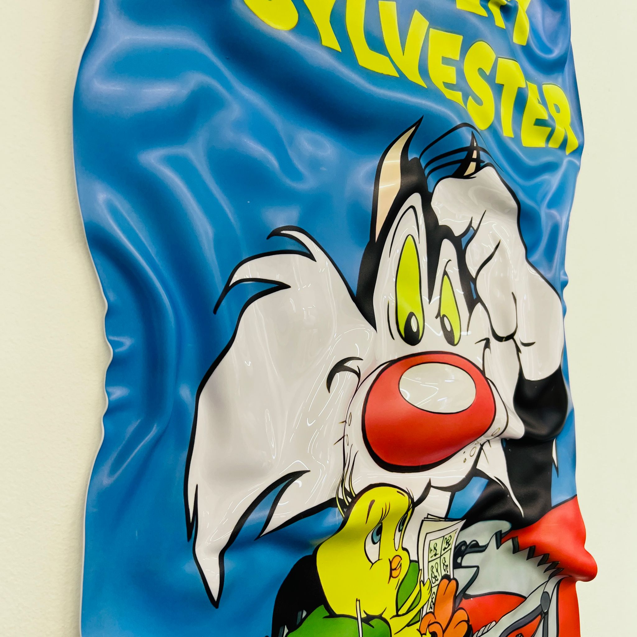 Tableau froissé - Tweety  et Sylvester