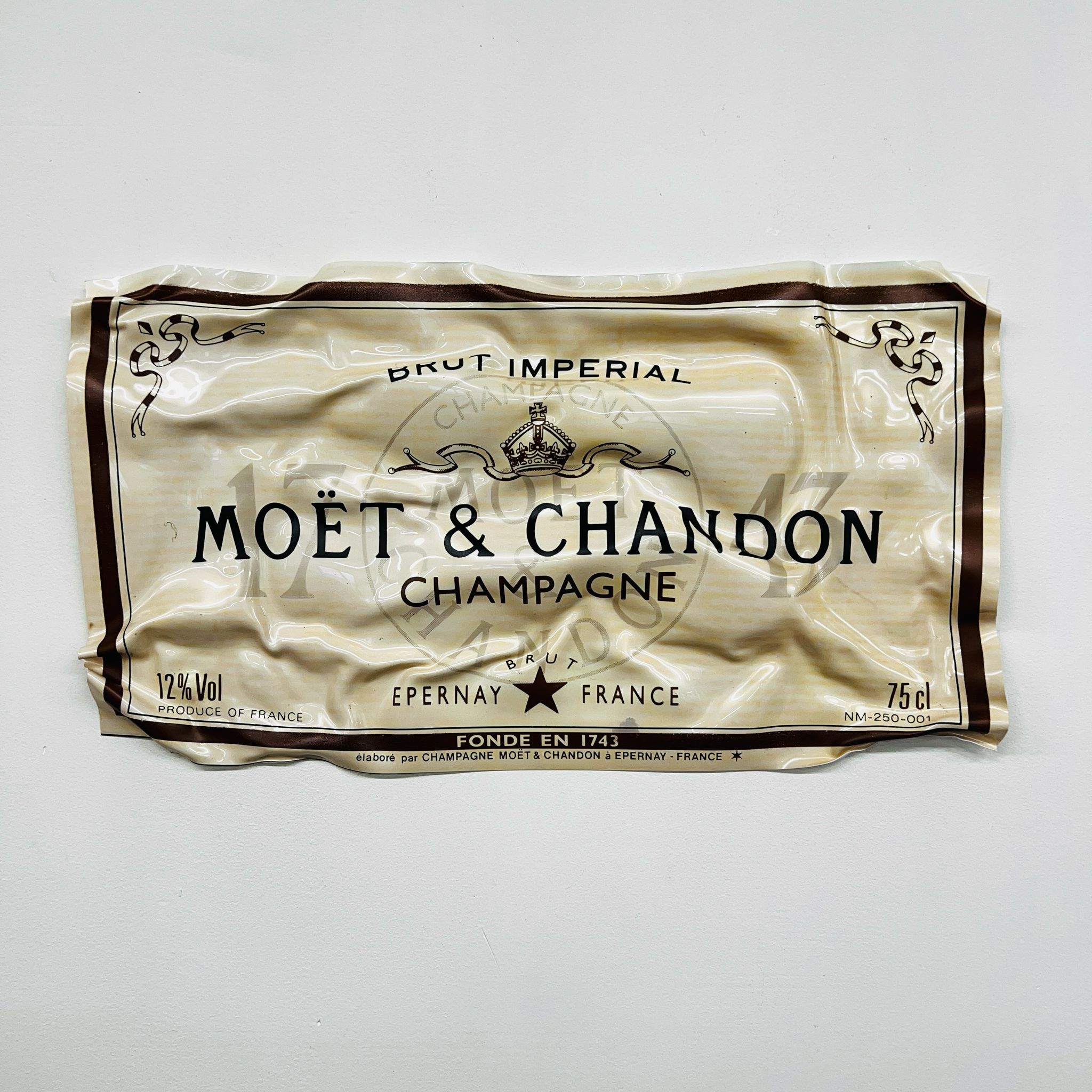 Tableau froissé - Moët et Chandon