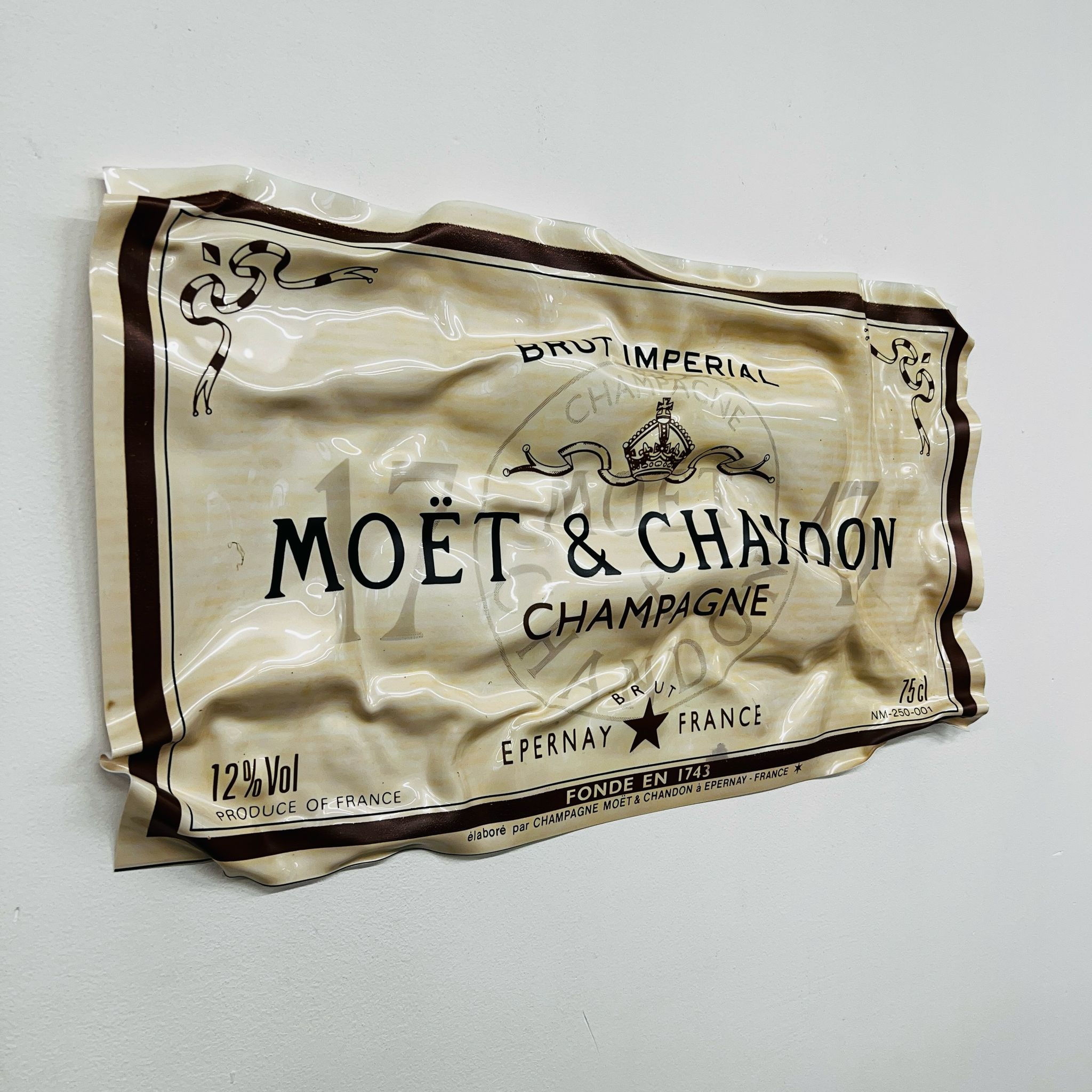 Tableau froissé - Moët et Chandon