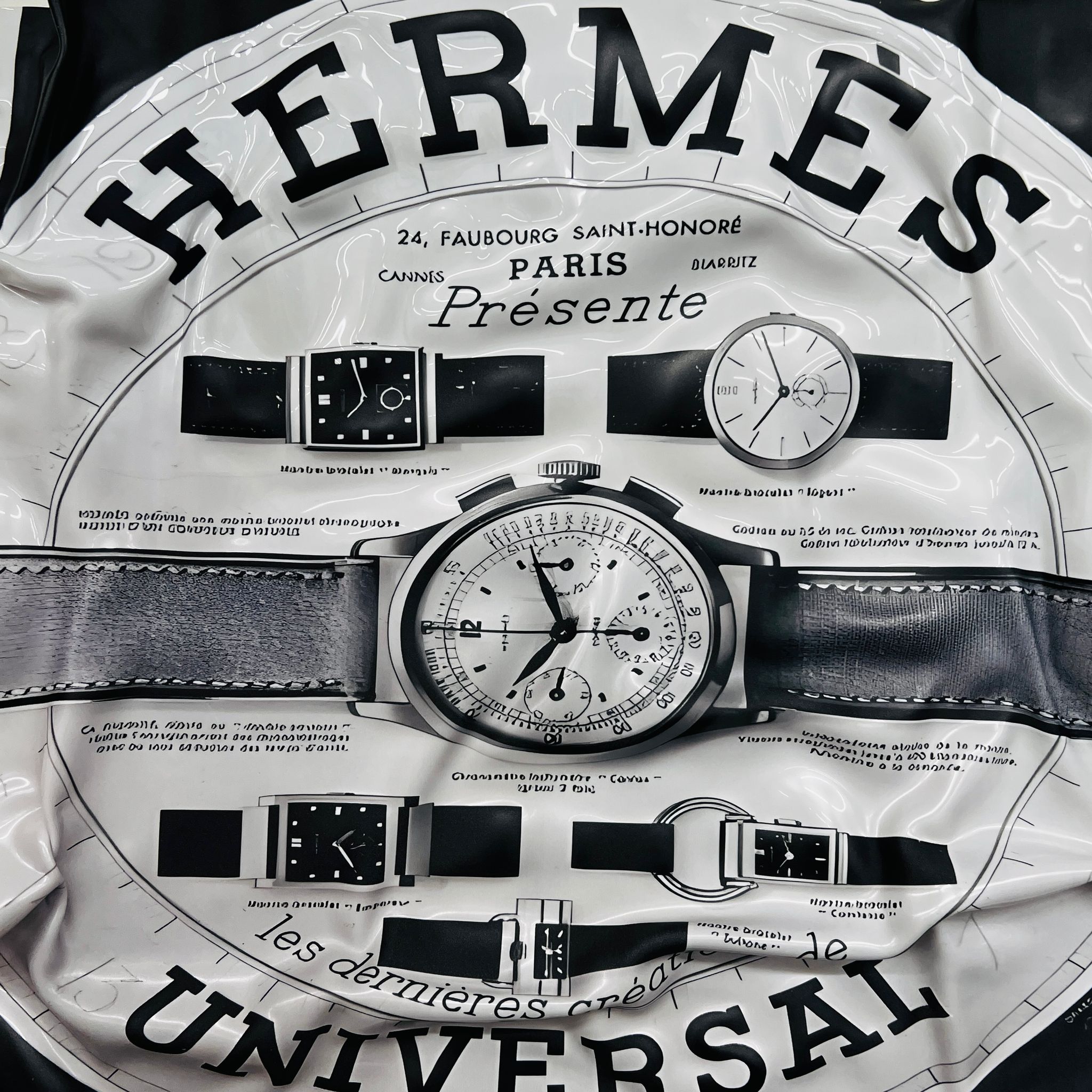 Tableau froissé - Hermès montres