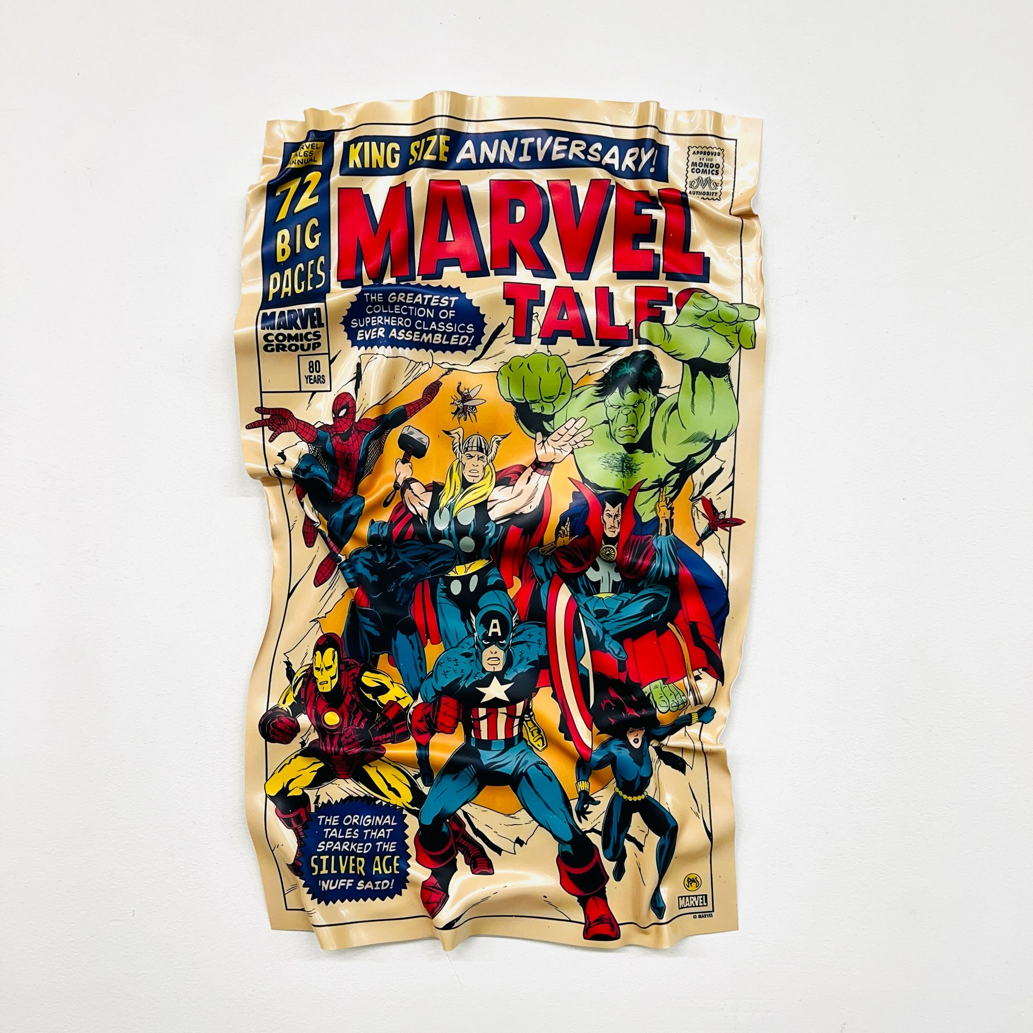 Tableau froissé - Marvel Cover