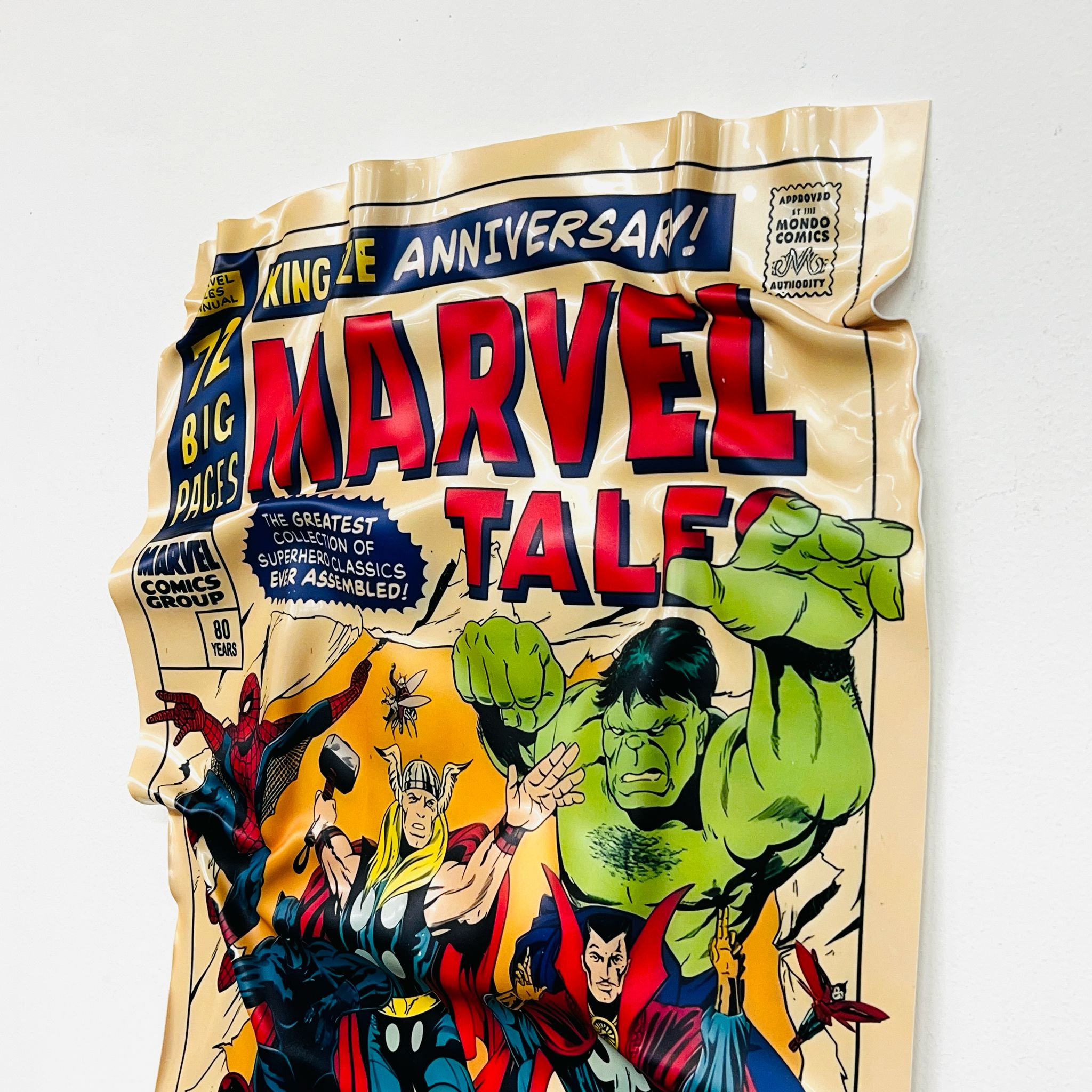 Tableau froissé - Marvel Cover