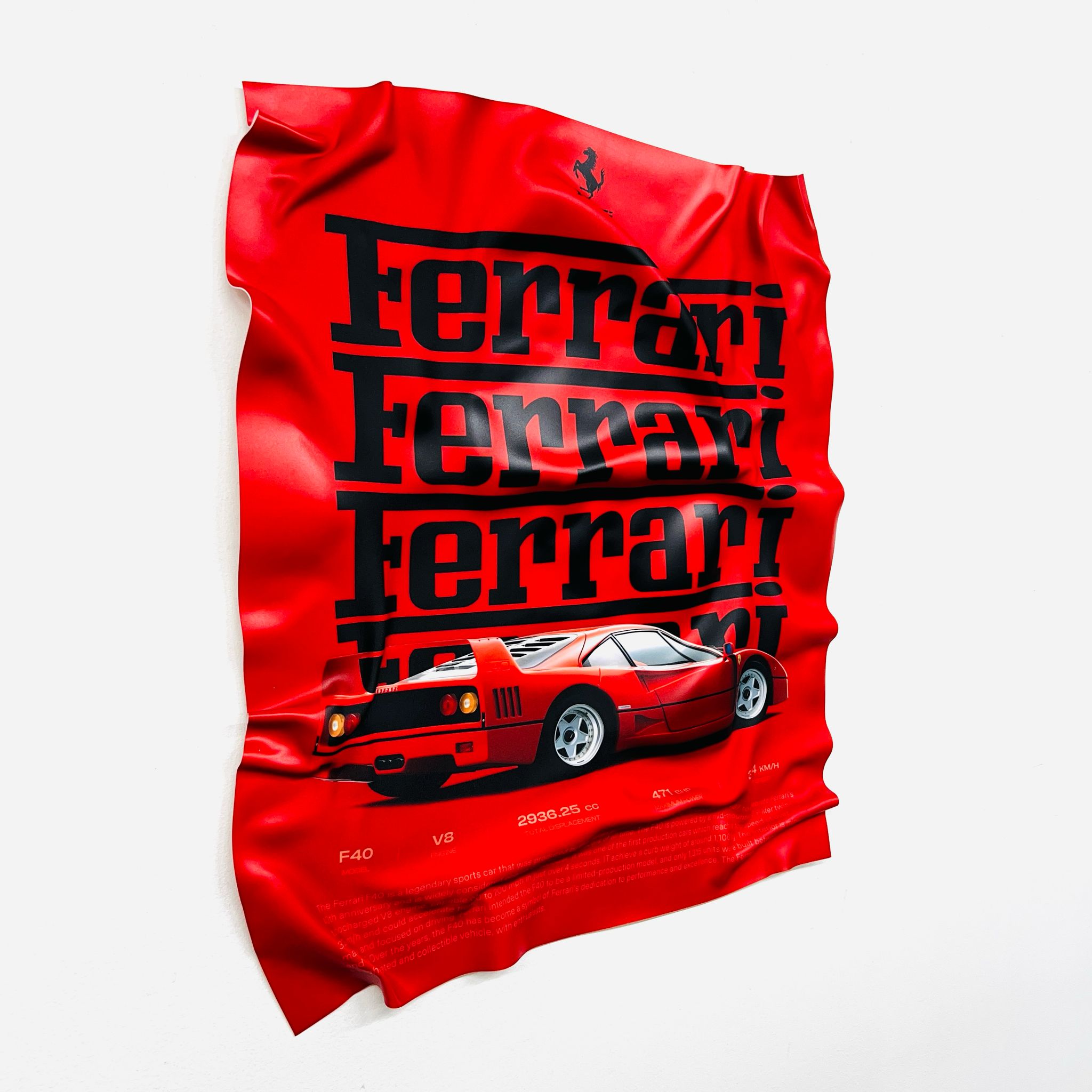 Sculpture Murale - Ferrari F40