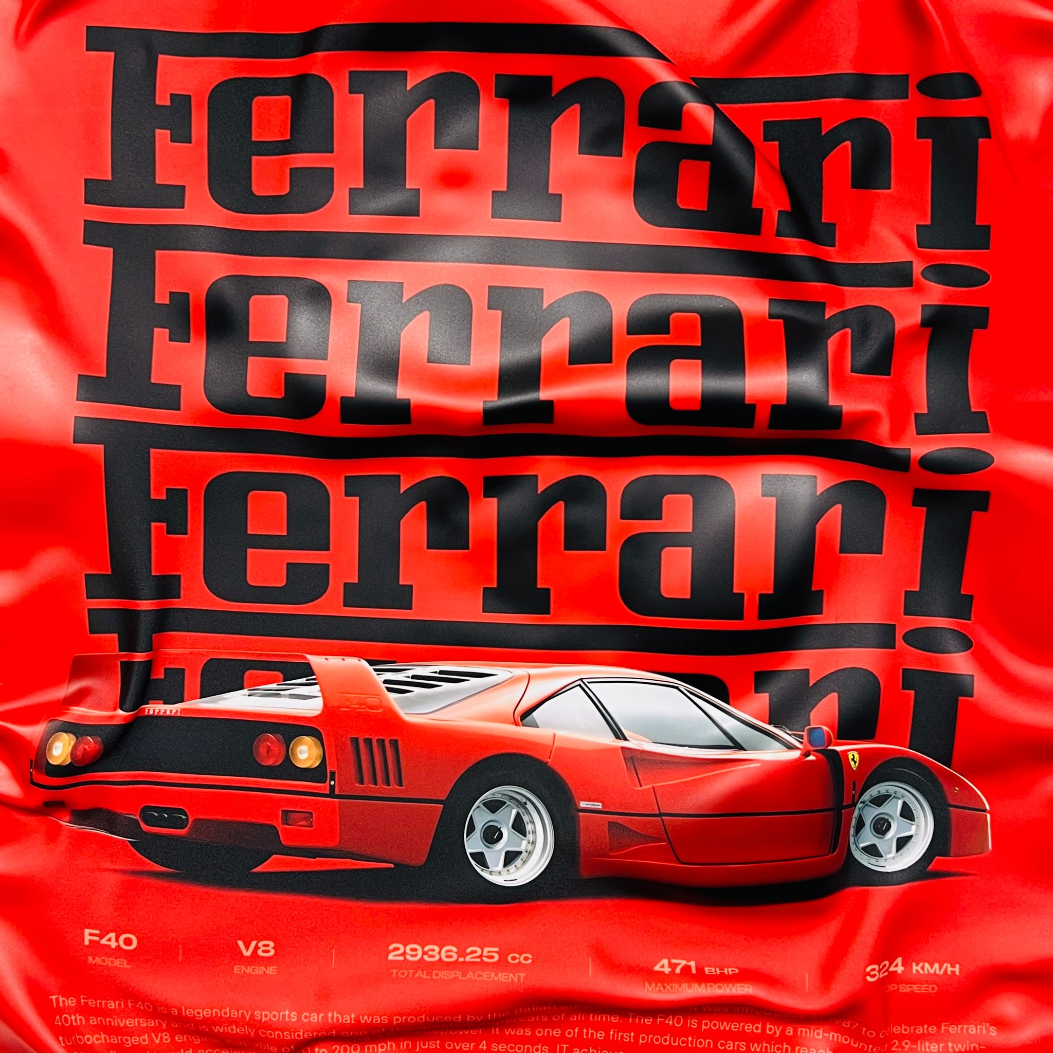 Tableau froissé - Ferrari F40