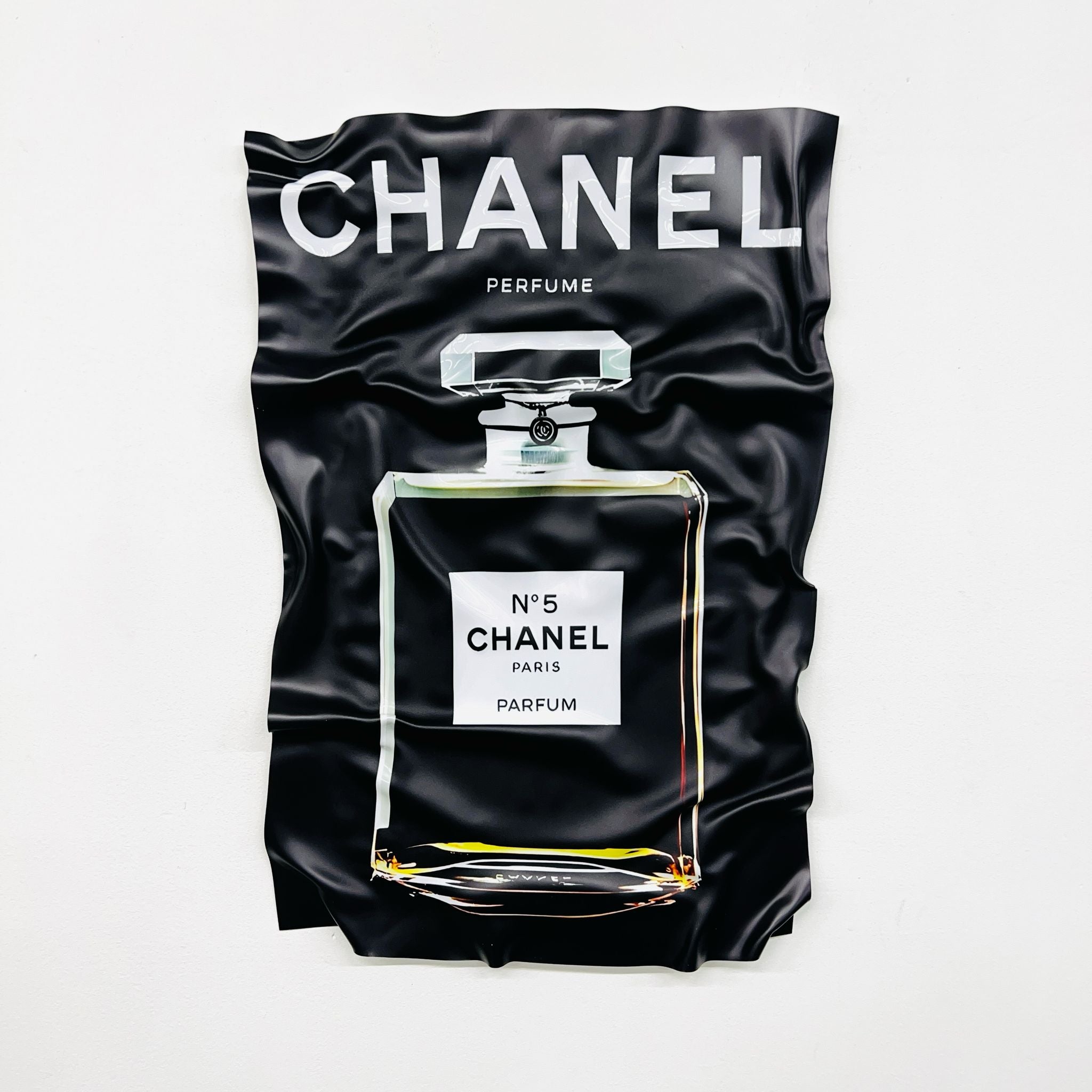 Tableau froissé - Chanel N5 Pub