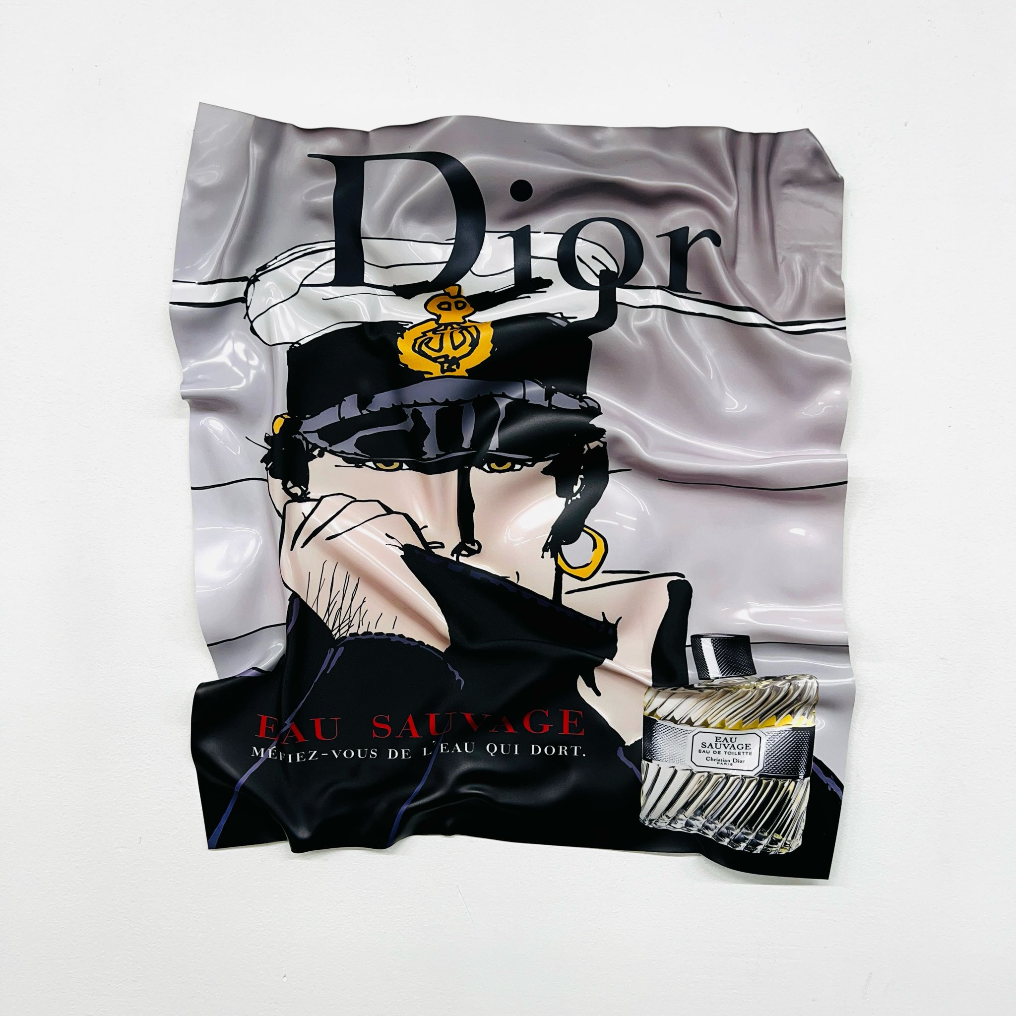 Tableau froissé - Dior Pub