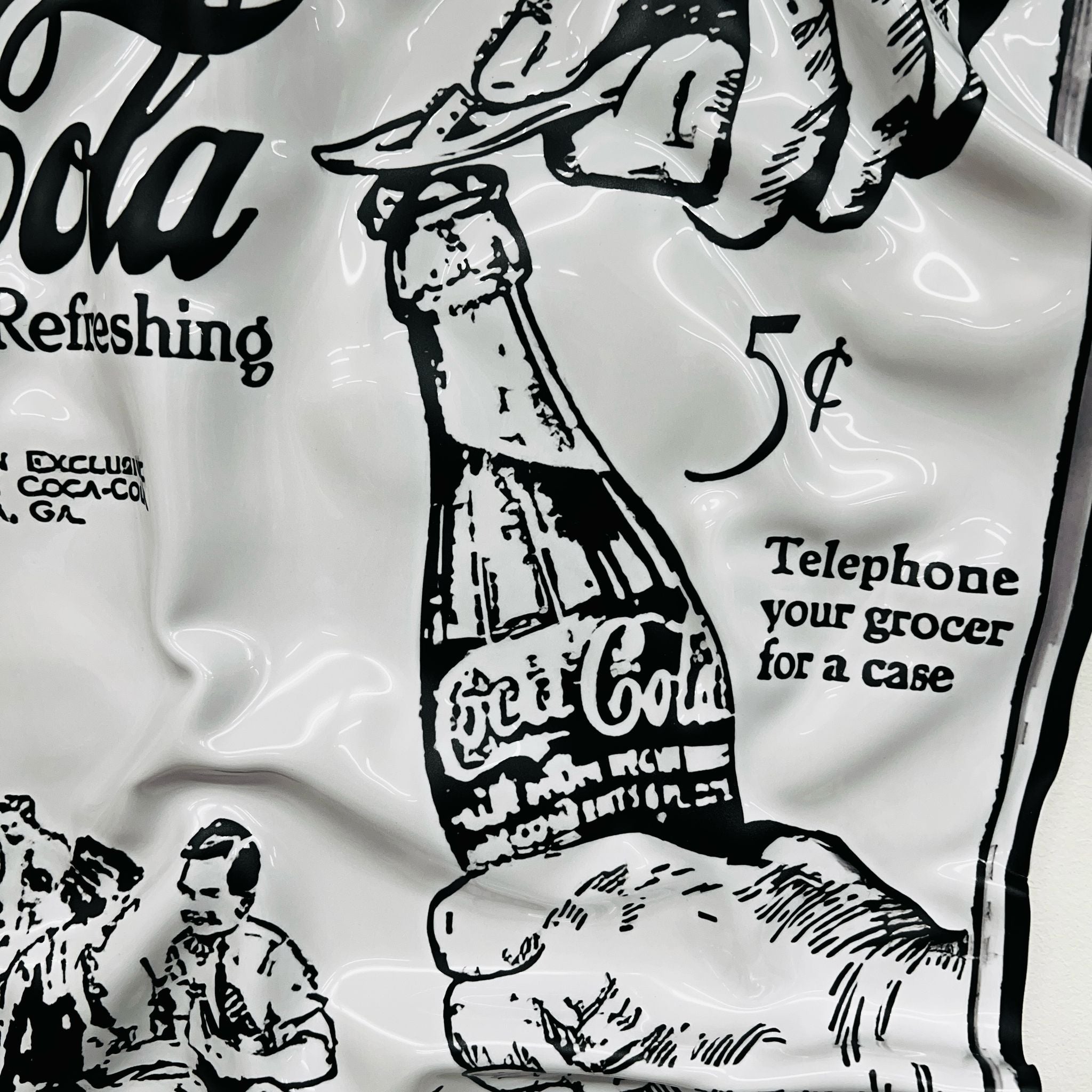 Tableau froissé - Coca Cola Pub