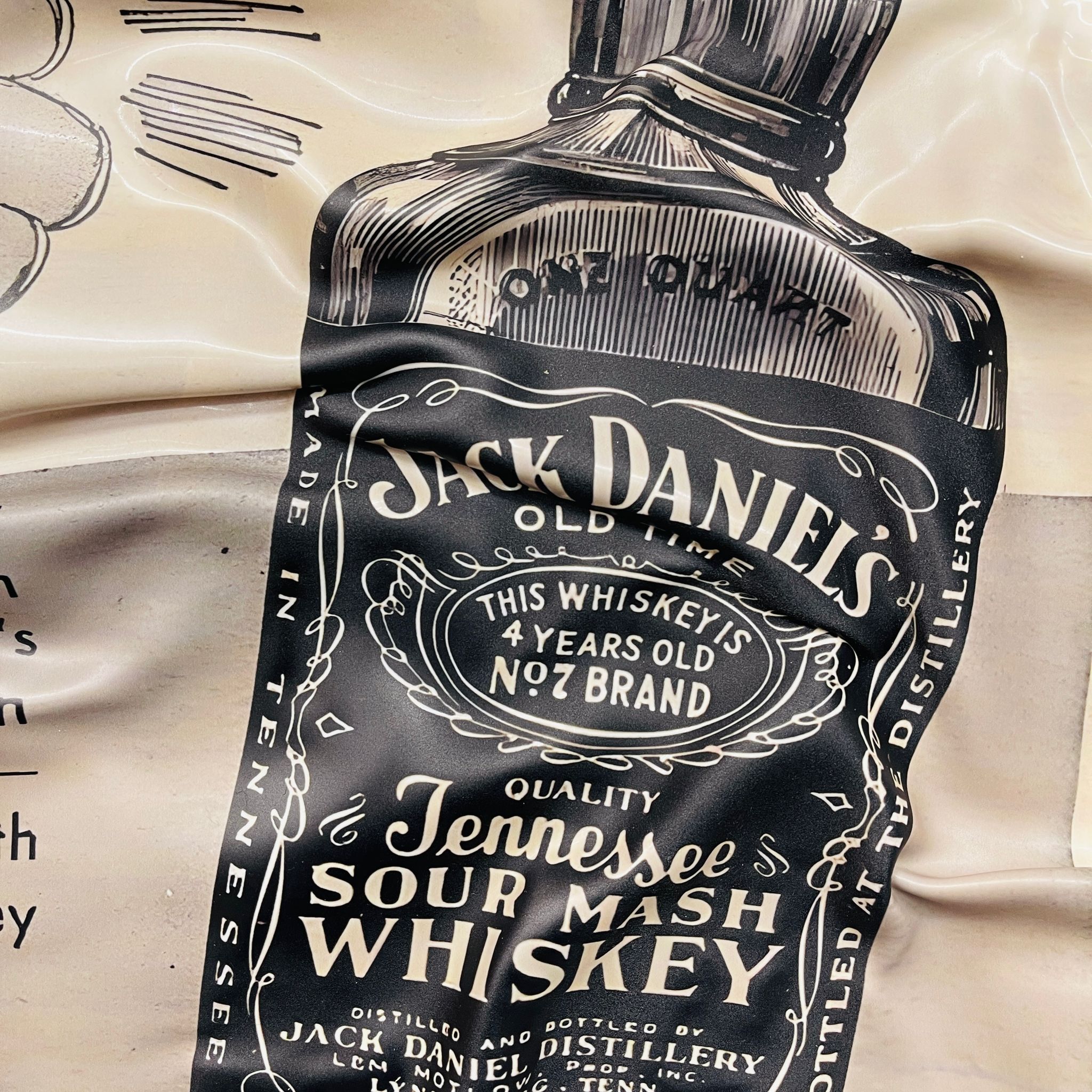 Tableau froissé - Jack Daniels