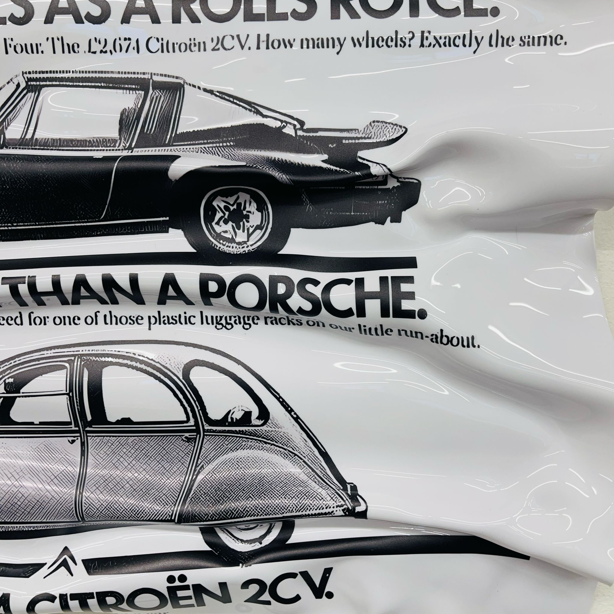 Tableau froissé - Porsche