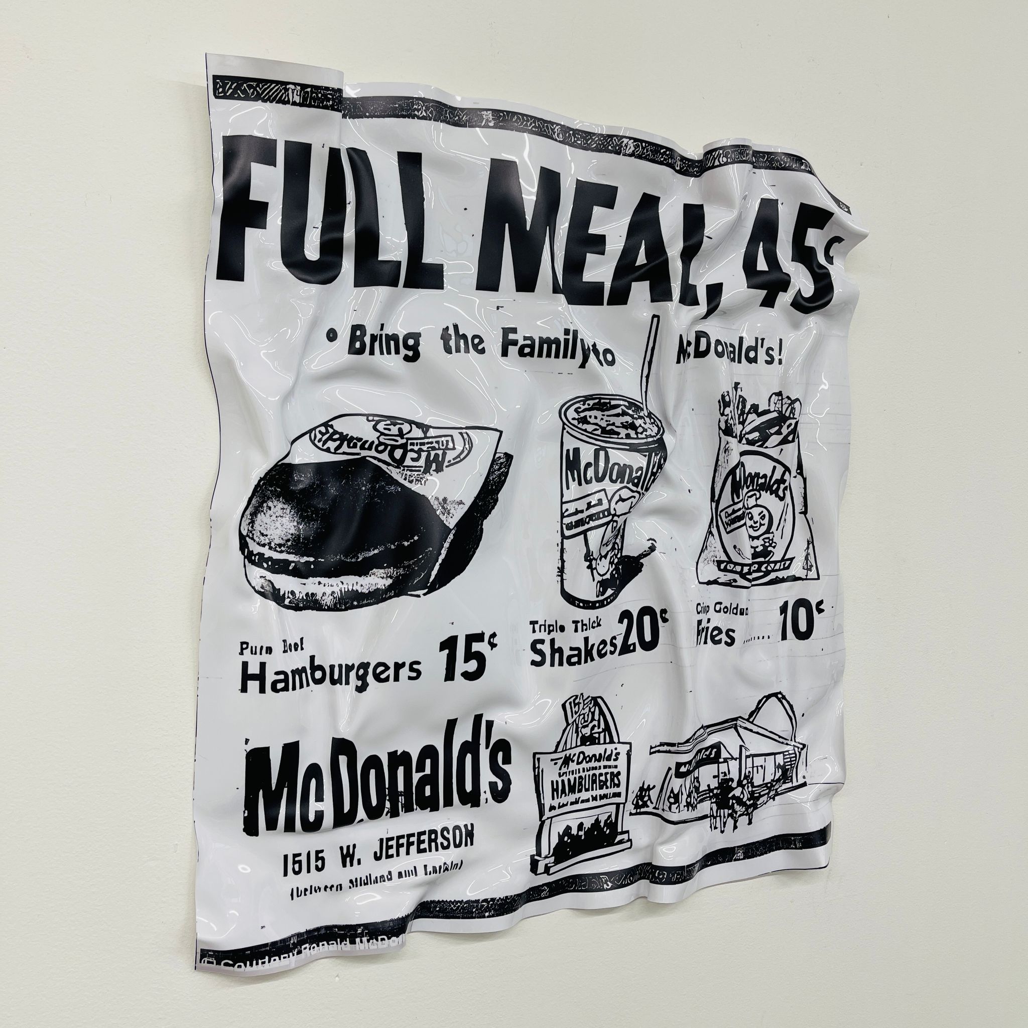 Tableau froissé - Mc Donald's