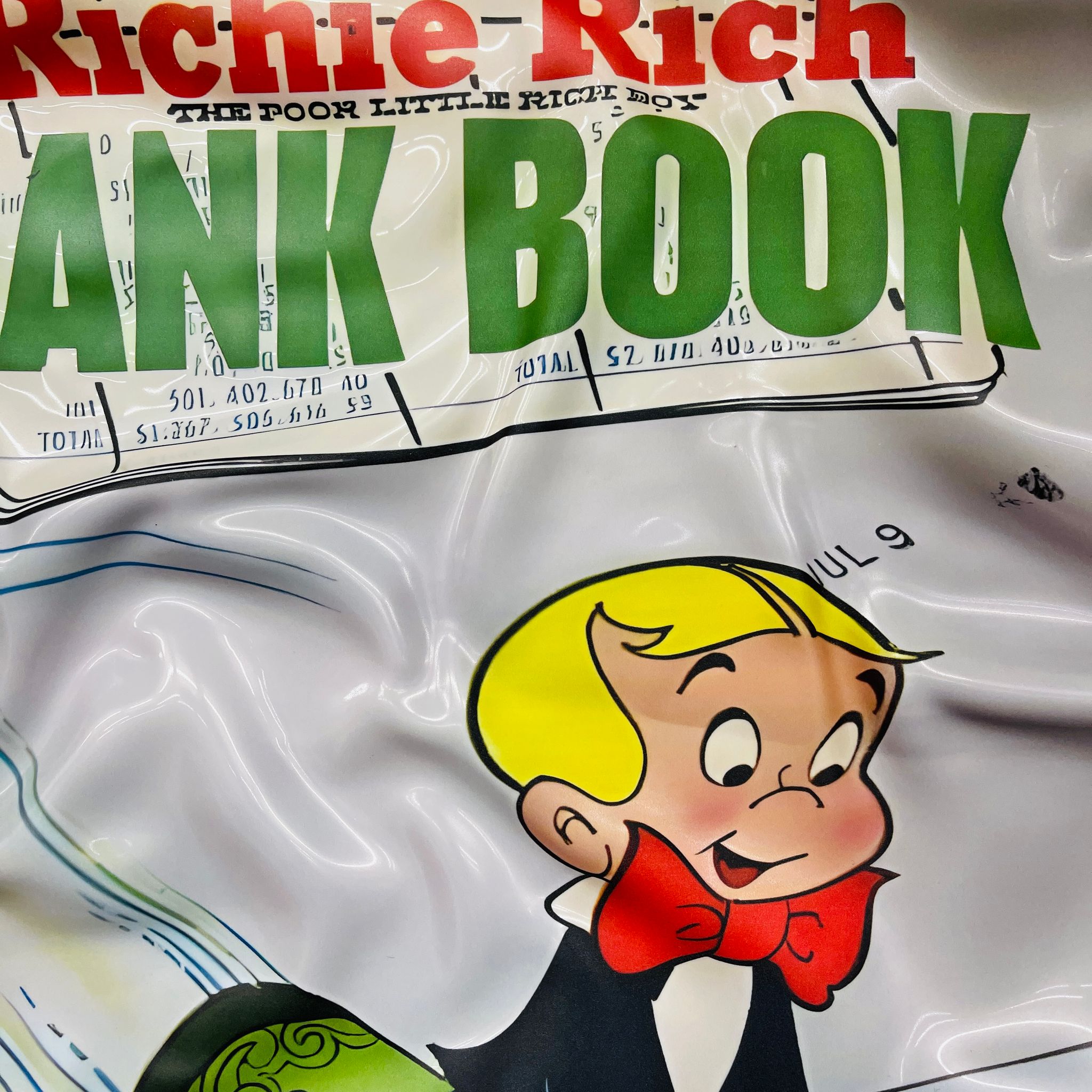 Tableau froissé - Richie Rich "Bank Book"