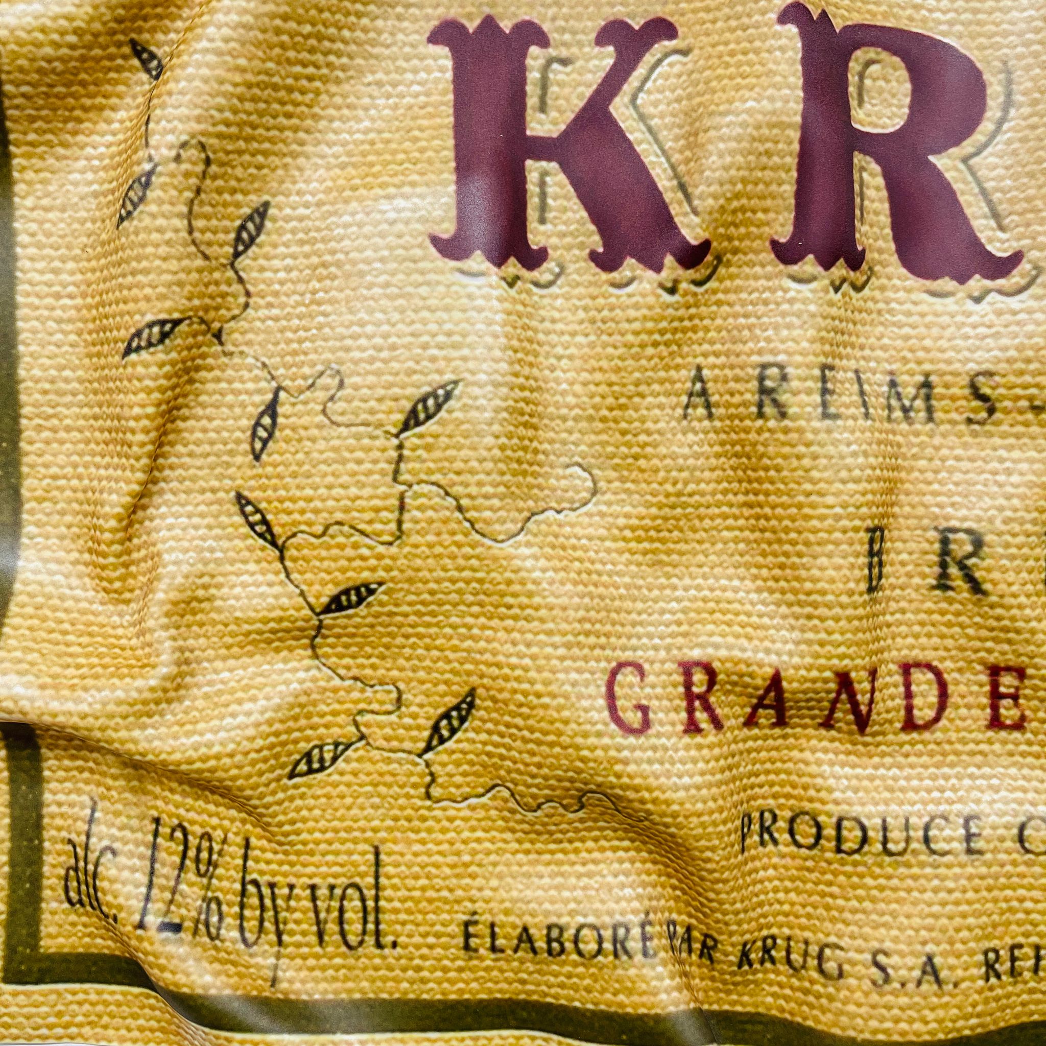 Tableau froissé - Krug Champagne