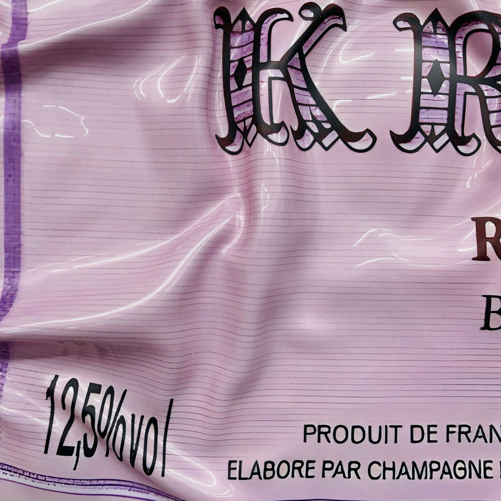 Tableau froissé - Krug Rosé Champagne