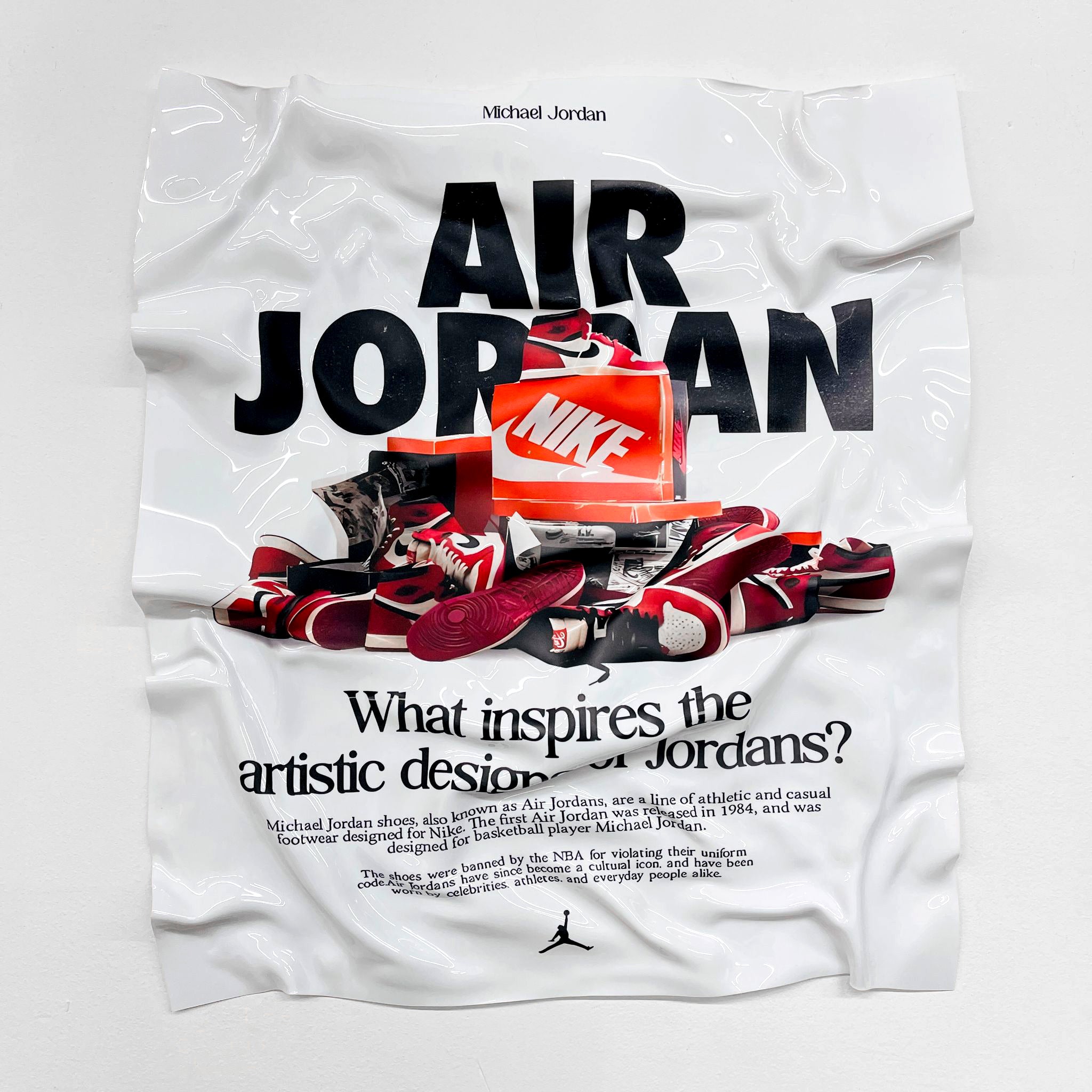 Tableau froissé - Air Jordan