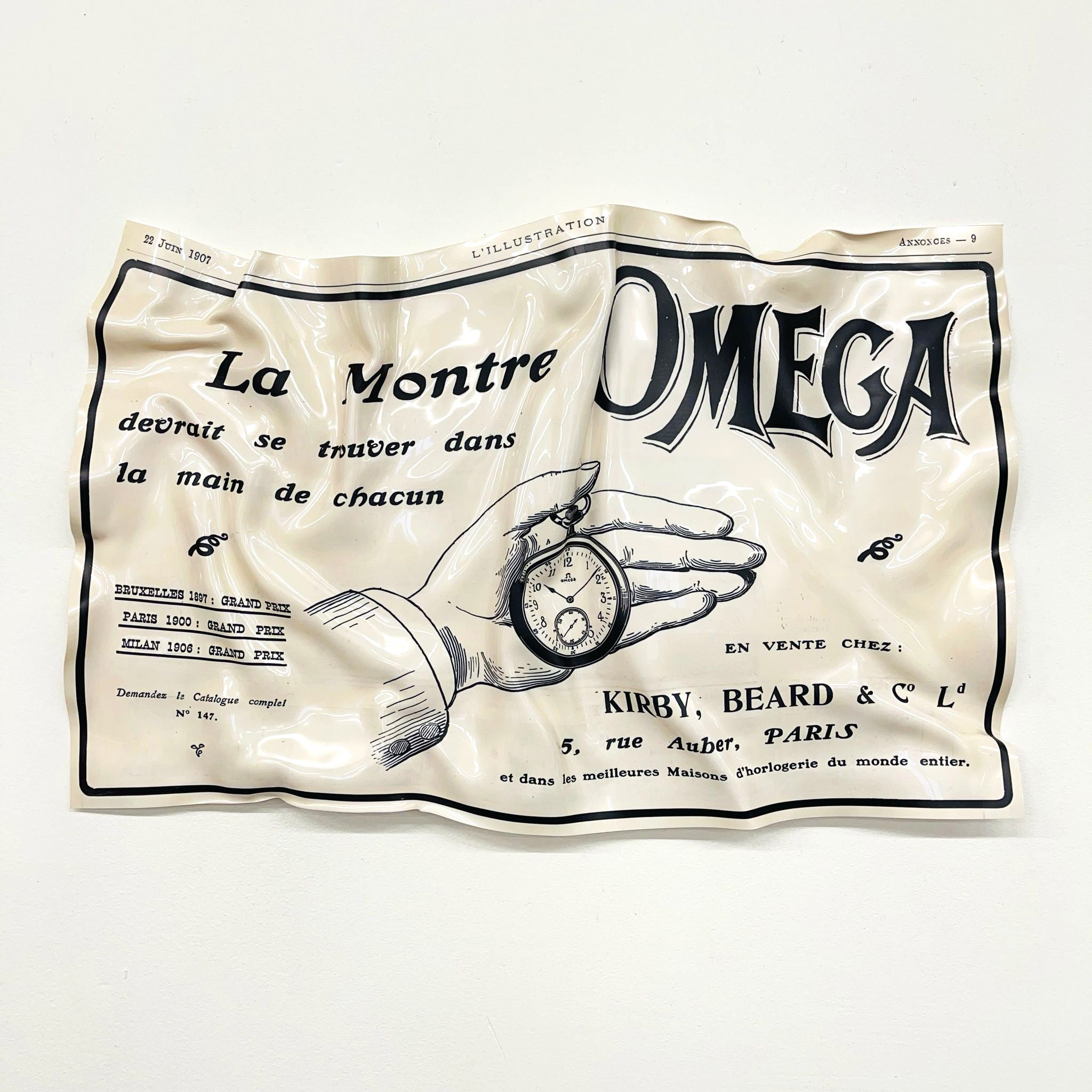 Tableau froissé - Omega