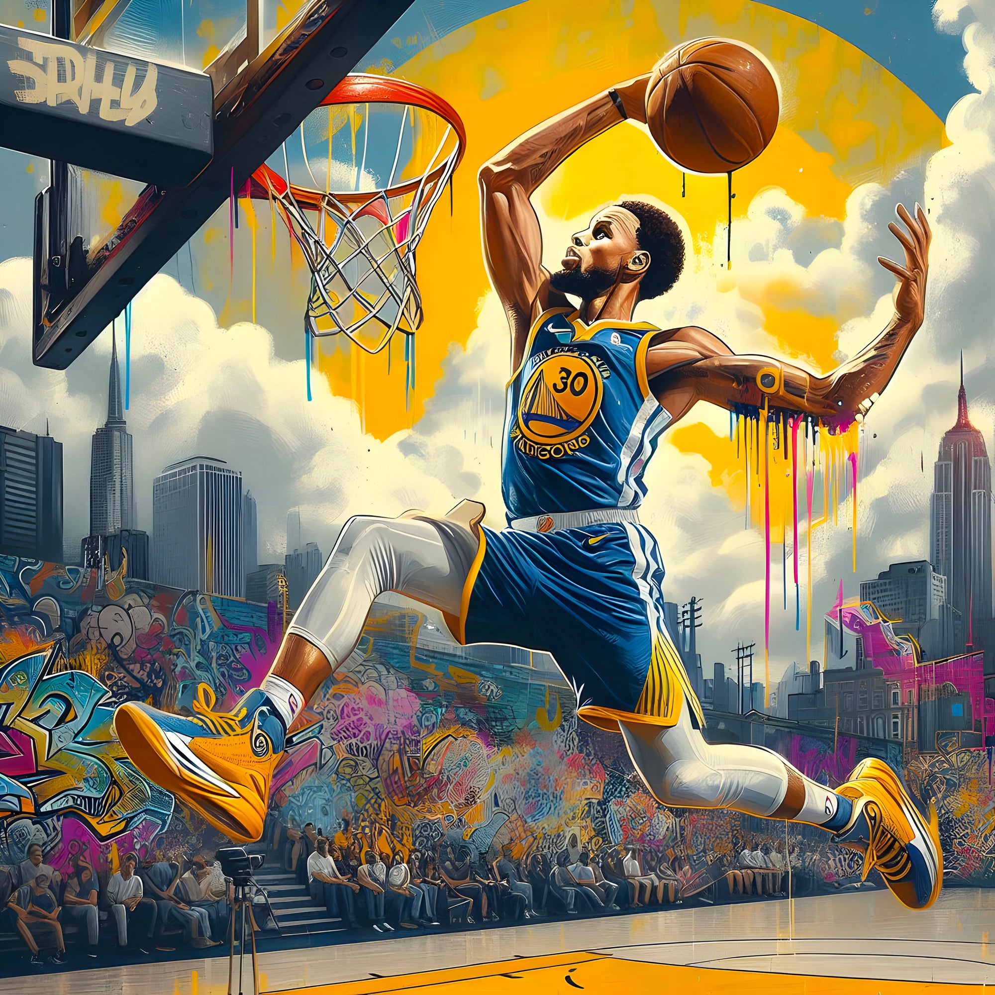 Tableau NBA Stephen Curry Warriors – Déco Murale Design - Fabulartz.fr 