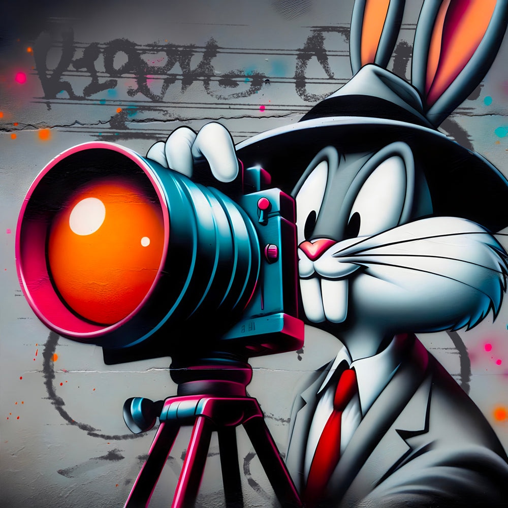 Bugs Bunny Camera - Tableau Pop Art - Fabulartz.fr 