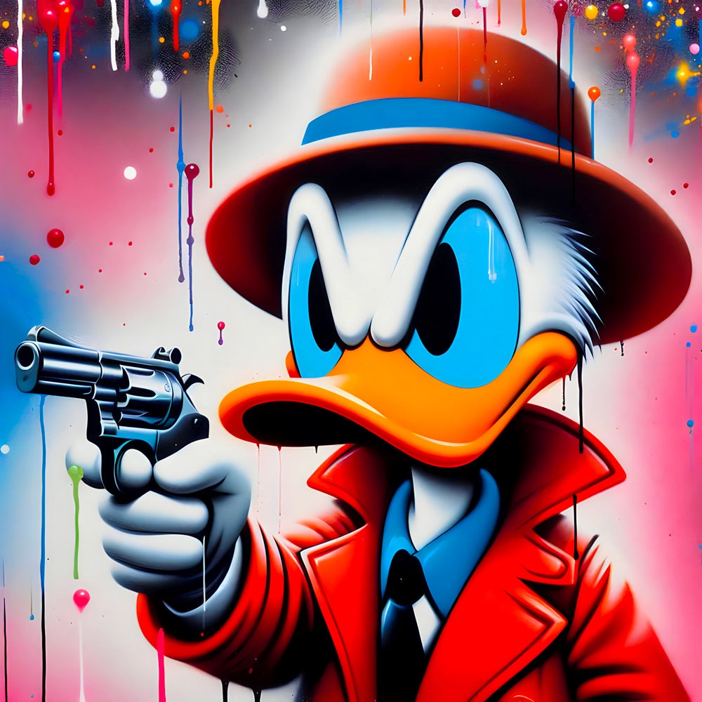 Donald Gun - Tableau Pop Art - Fabulartz.fr 