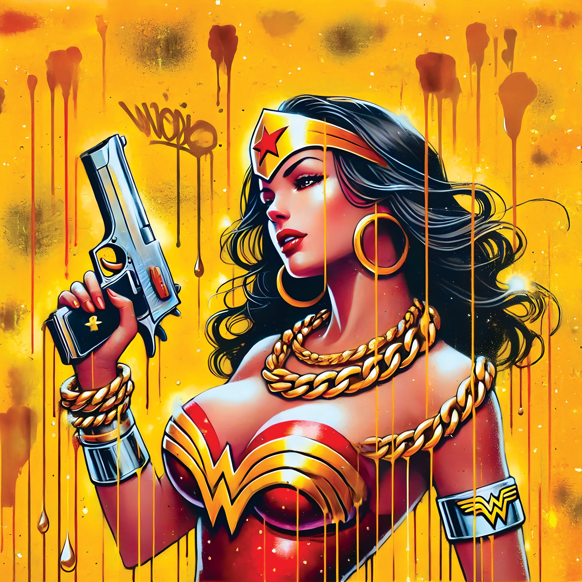 Tableau Wonder Woman Moderne – Déco Murale Design