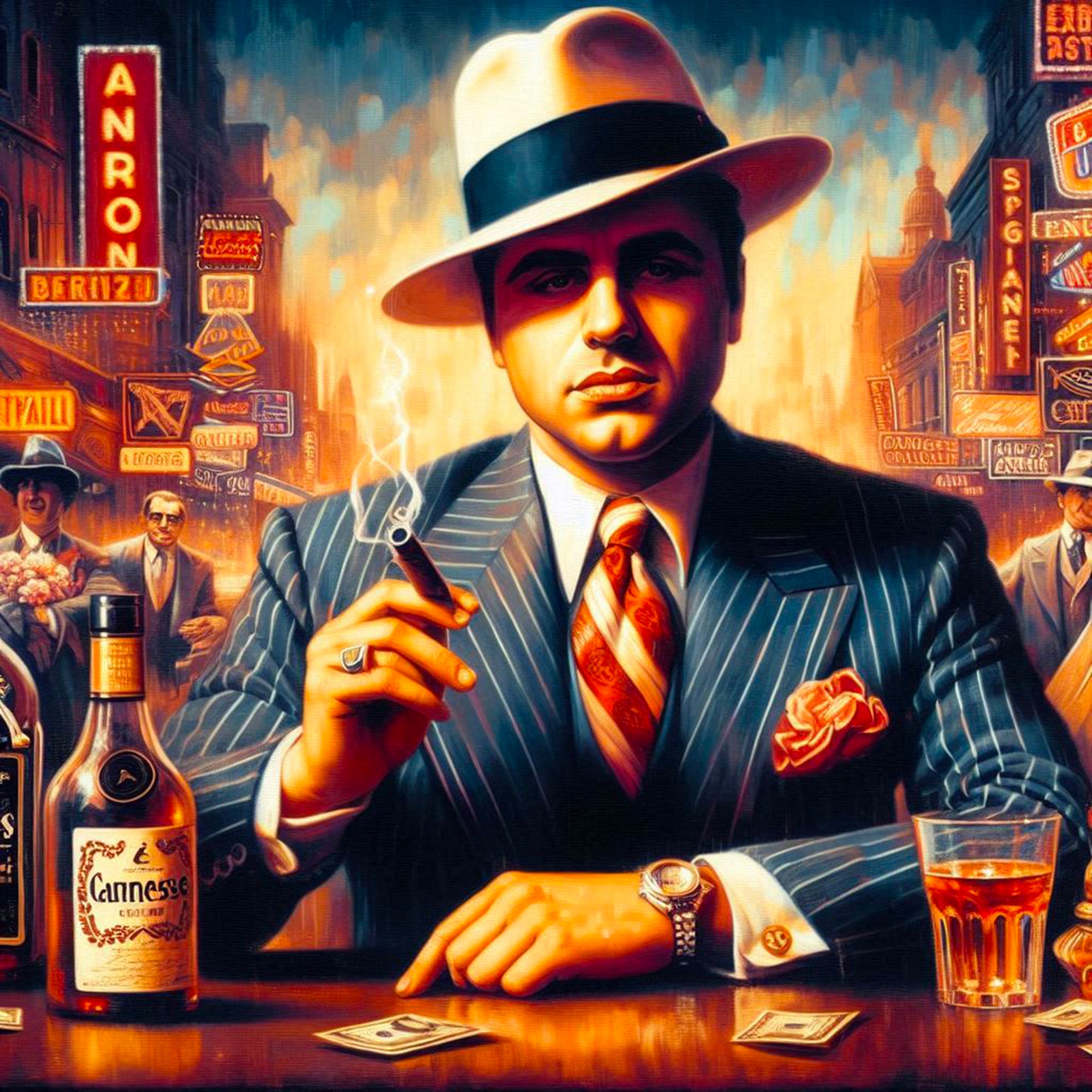 Tableau Mafia - Al Capone Légende - Décoration Murale - Fabulartz.fr 