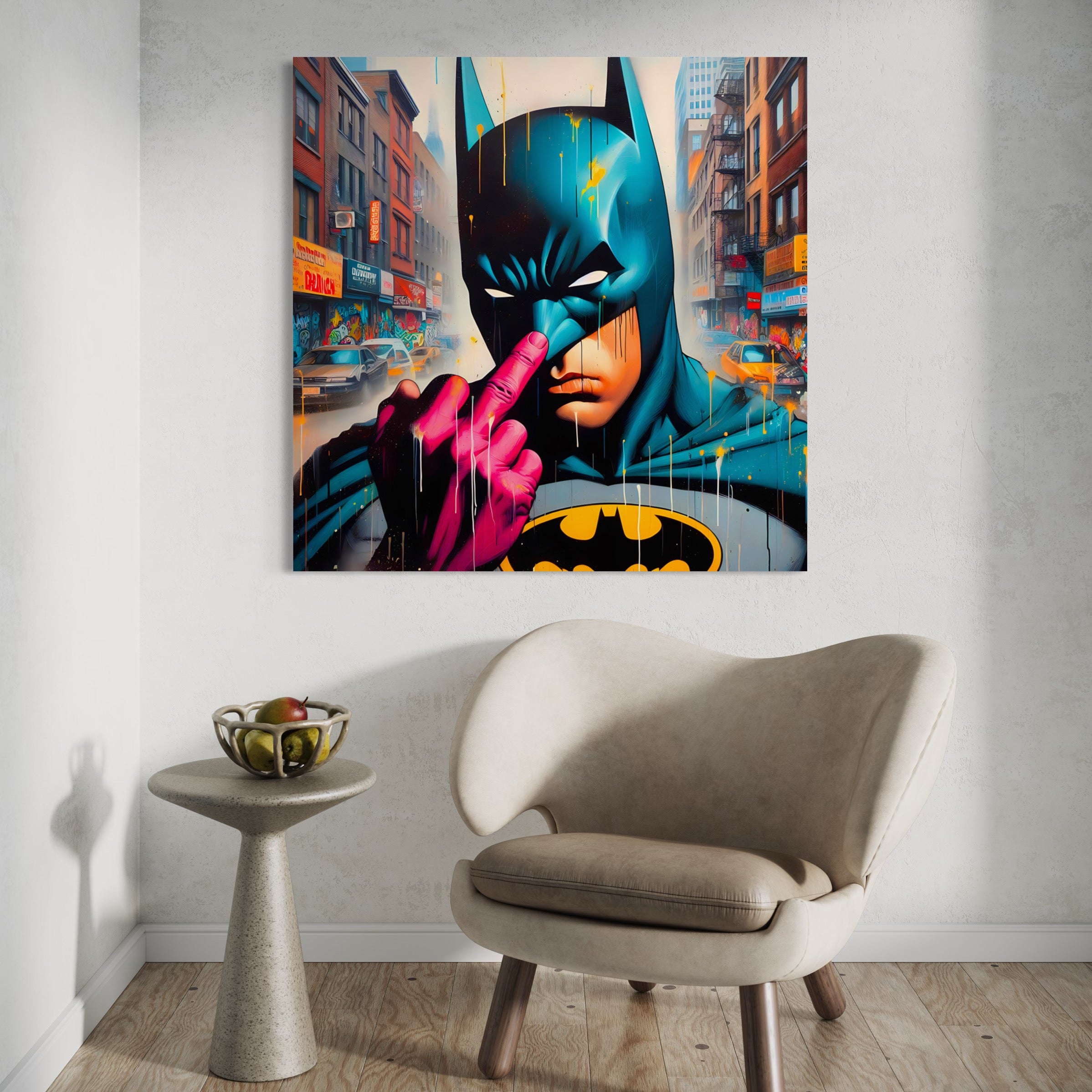 Le Vigilant de Gotham - Tableau Pop Art - Fabulartz.fr 