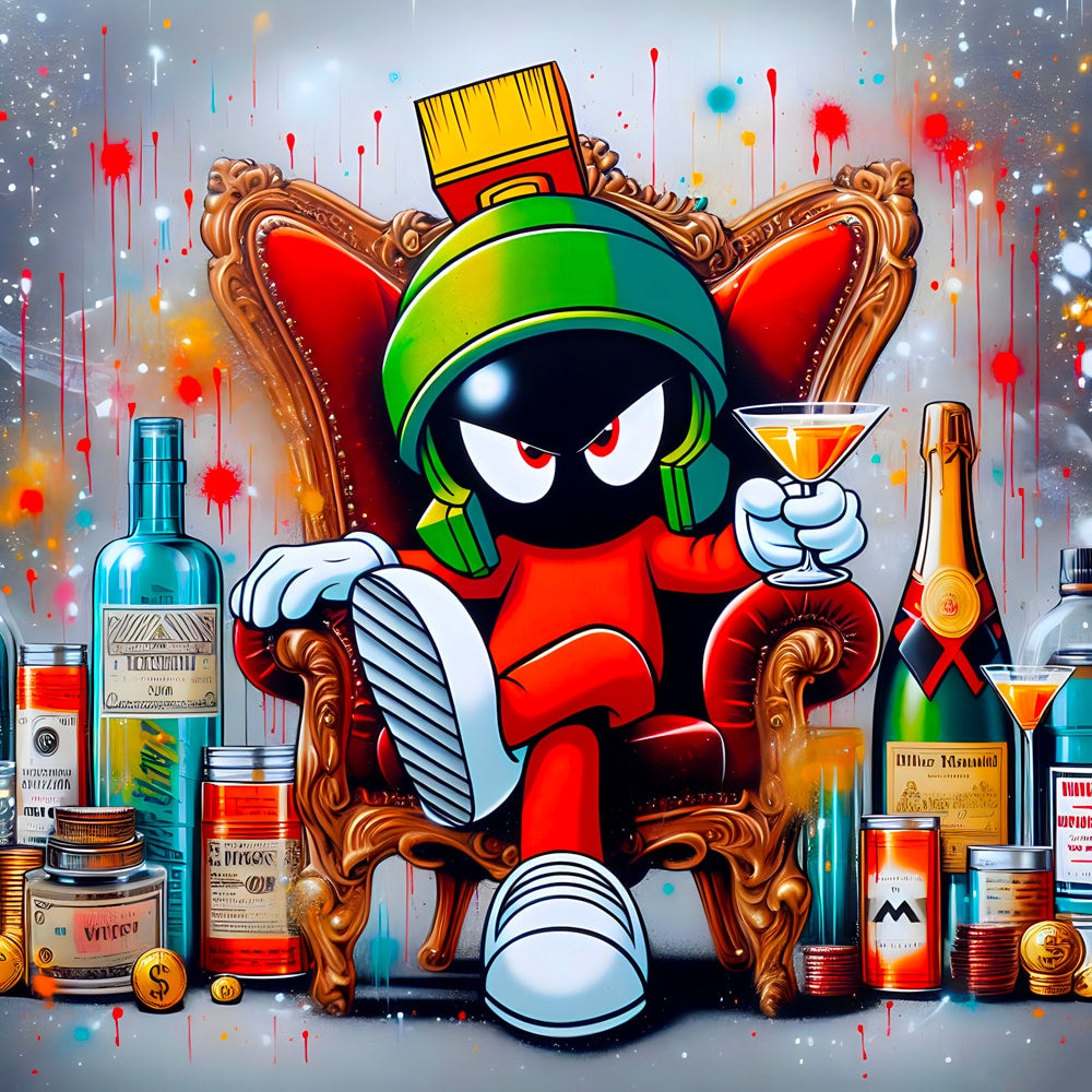 Marvin the Martian Cheers - Tableau Pop Art - Fabulartz.fr 