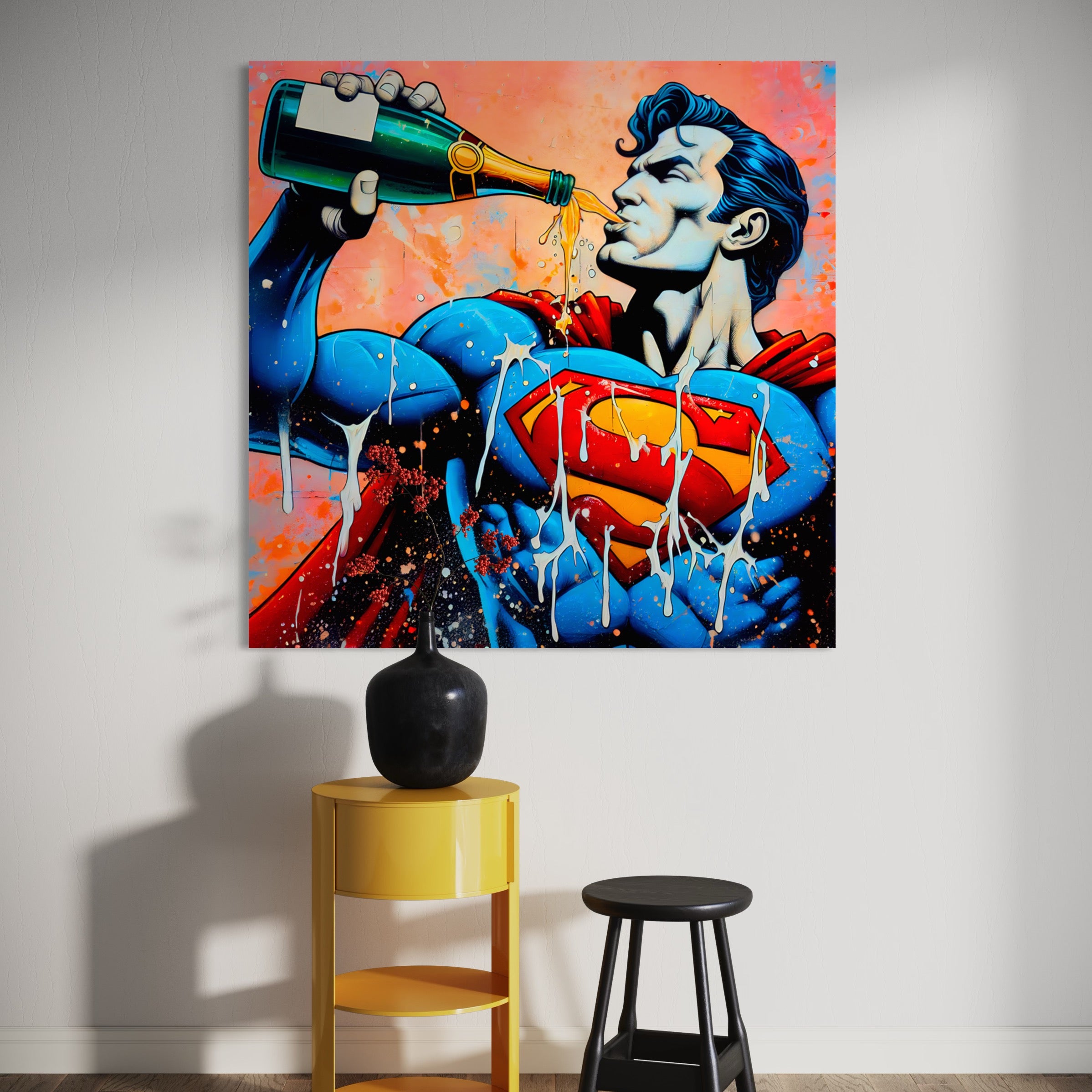 Superman Drink - Tableau Pop Art - Fabulartz.fr 