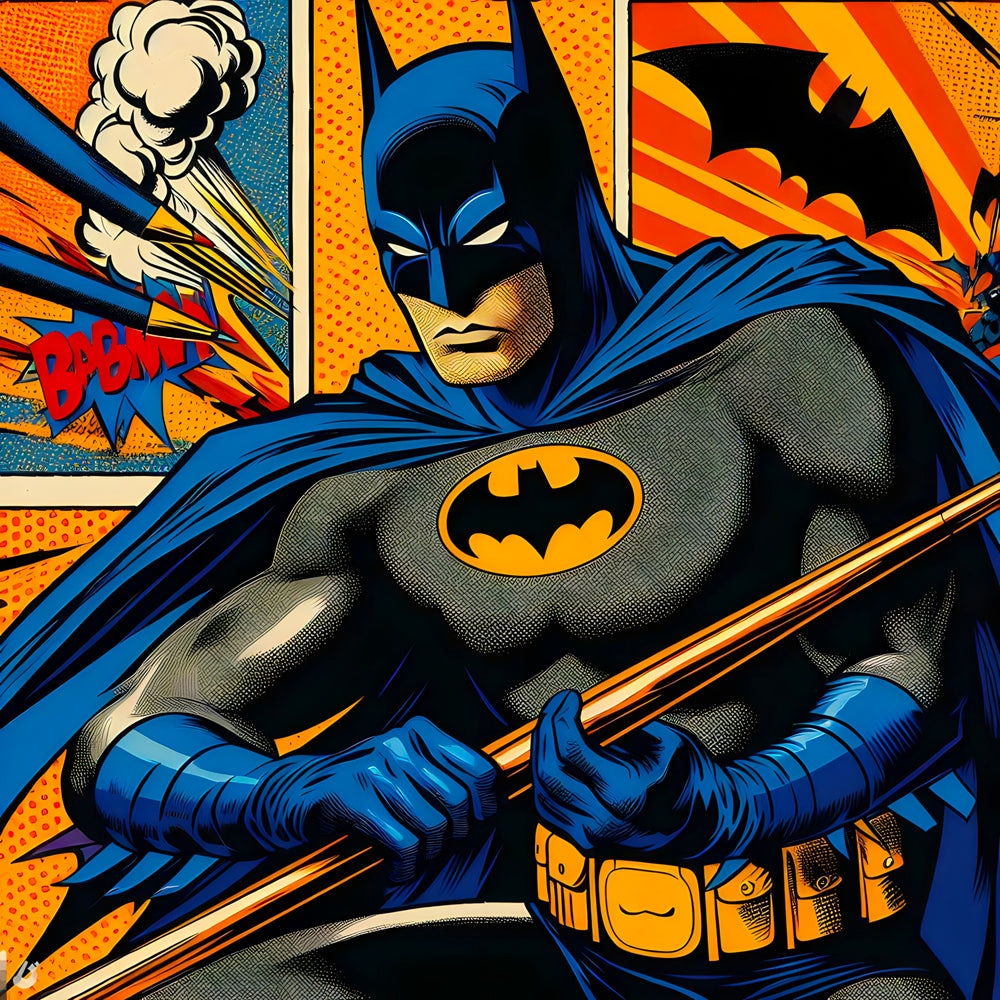 Tableau Batman Comic Style - Décoration Murale Colorée - Fabulartz.fr 