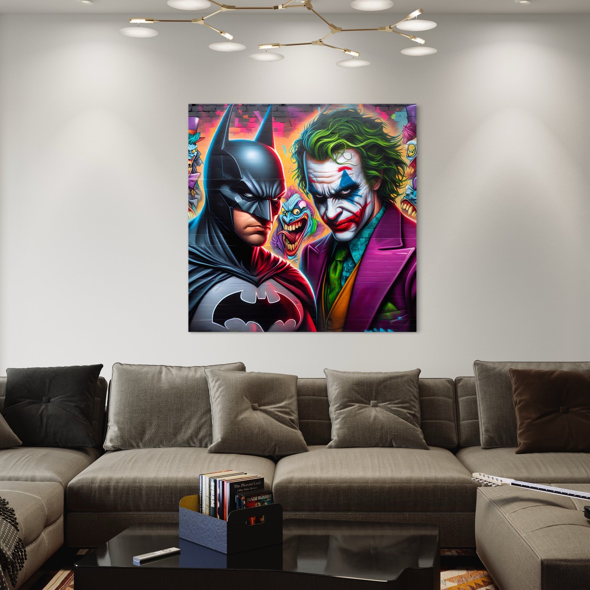 Tableau Batman et Joker - Décoration Murale Dramatique - Fabulartz.fr 