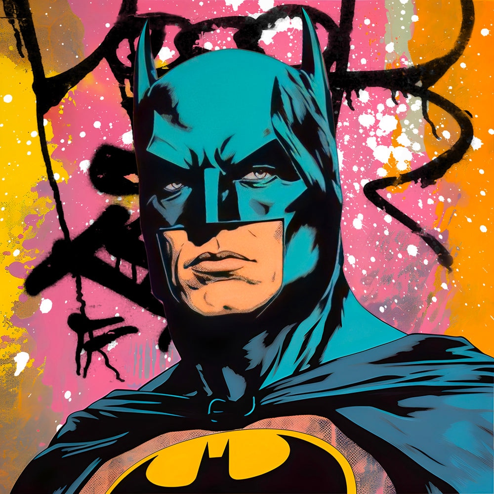 Tableau Batman Portrait Classique - Décoration Murale Iconique - Fabulartz.fr 