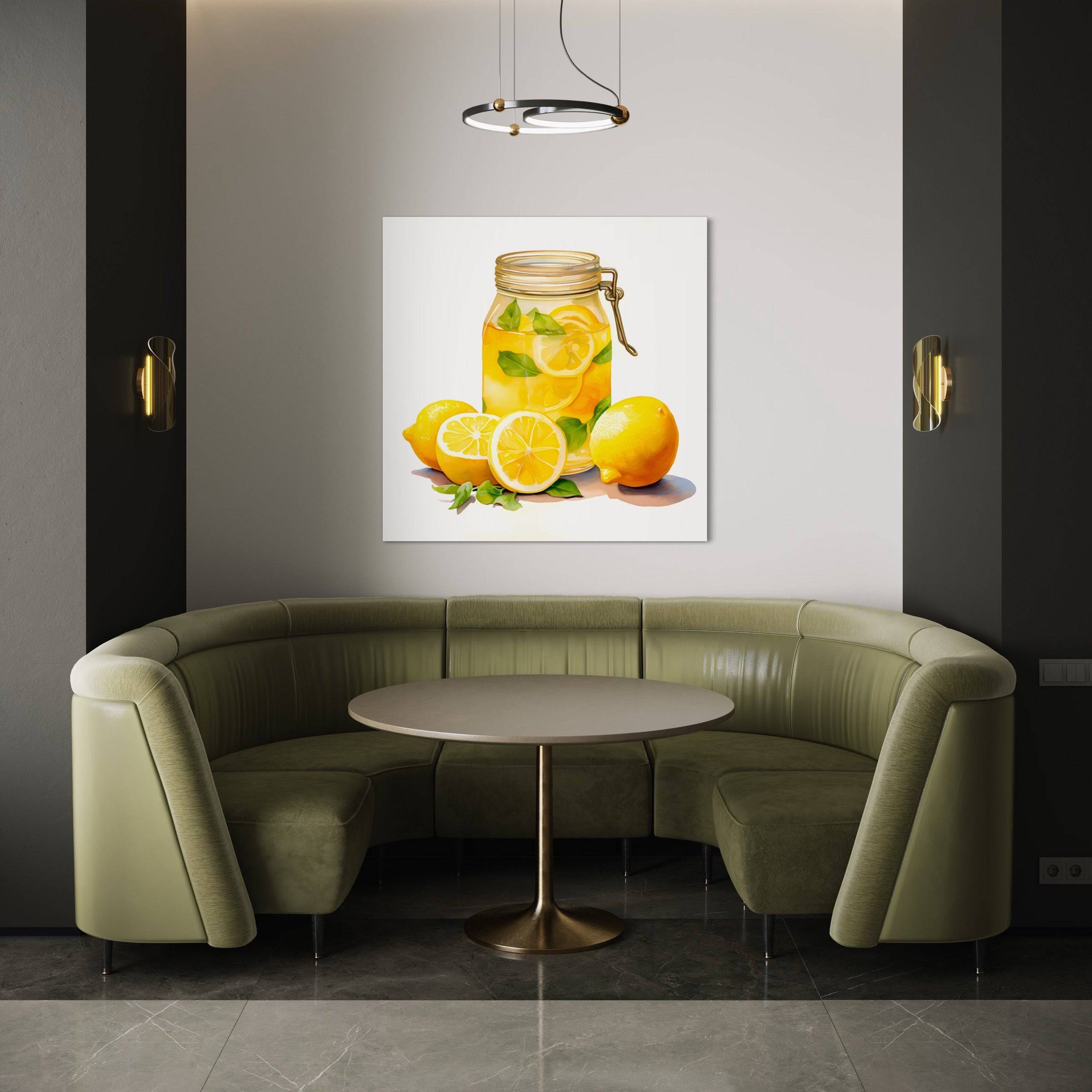 Tableau Décoratif Moderne pour Cuisine - Infusion Citronnée - Fabulartz.fr 