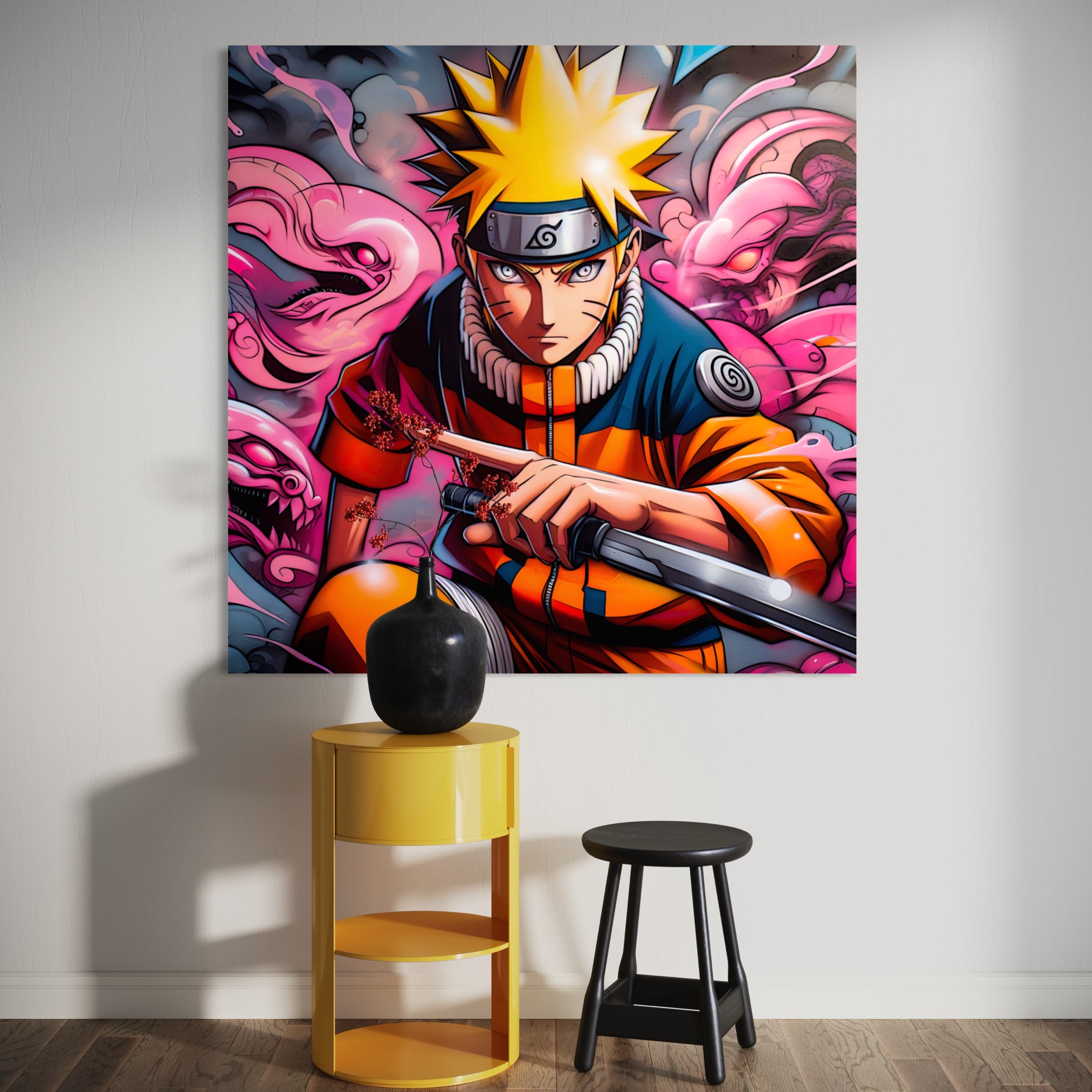 Tableau Naruto en Action - Décoration Murale Colorée - Fabulartz.fr 