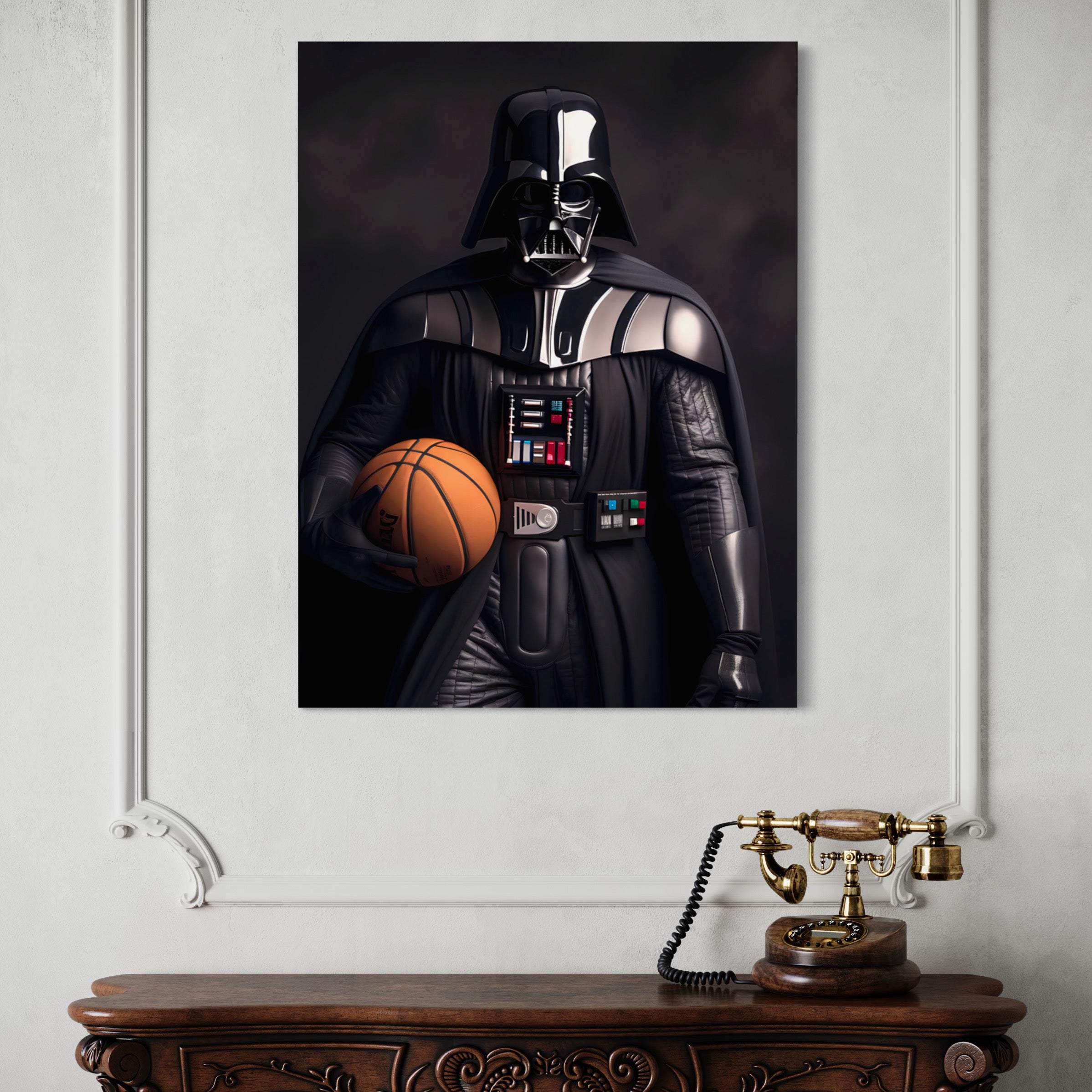 Tableau Star Wars - Dark Vador Basketball - Décoratif Murale Design - Fabulartz.fr 