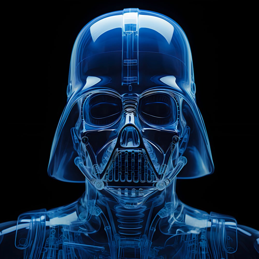 Tableau Star Wars - Dark Vador Radiographie - Décoration Murale Design - Fabulartz.fr 