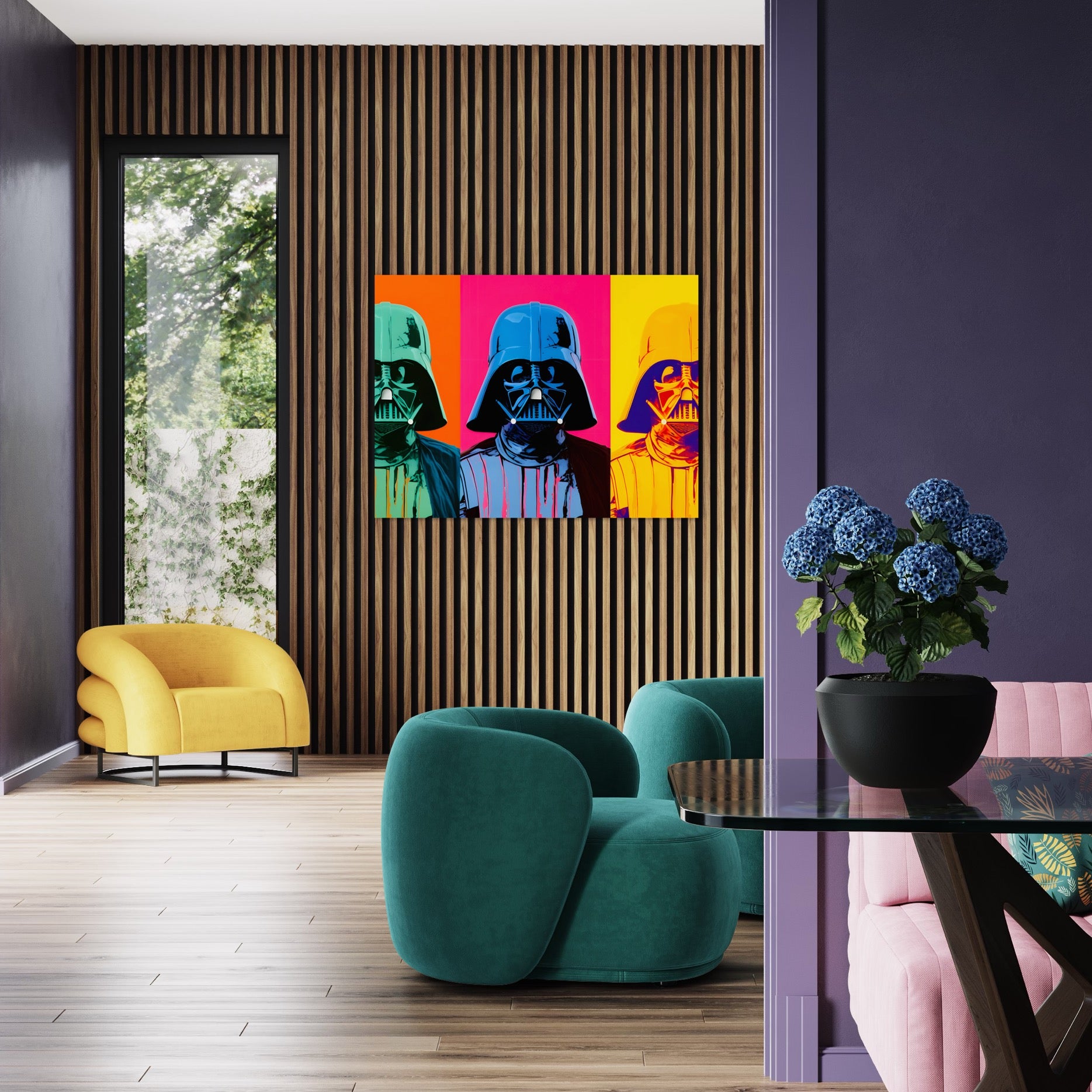 Tableau Star Wars - Pop Art Dark Vador - Décoration Murale Multicolore - Fabulartz.fr 