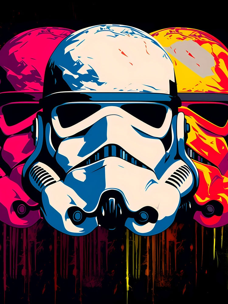 Tableau Star Wars - Stormtrooper Pop Art - Décoration Murale Colorée - Fabulartz.fr 